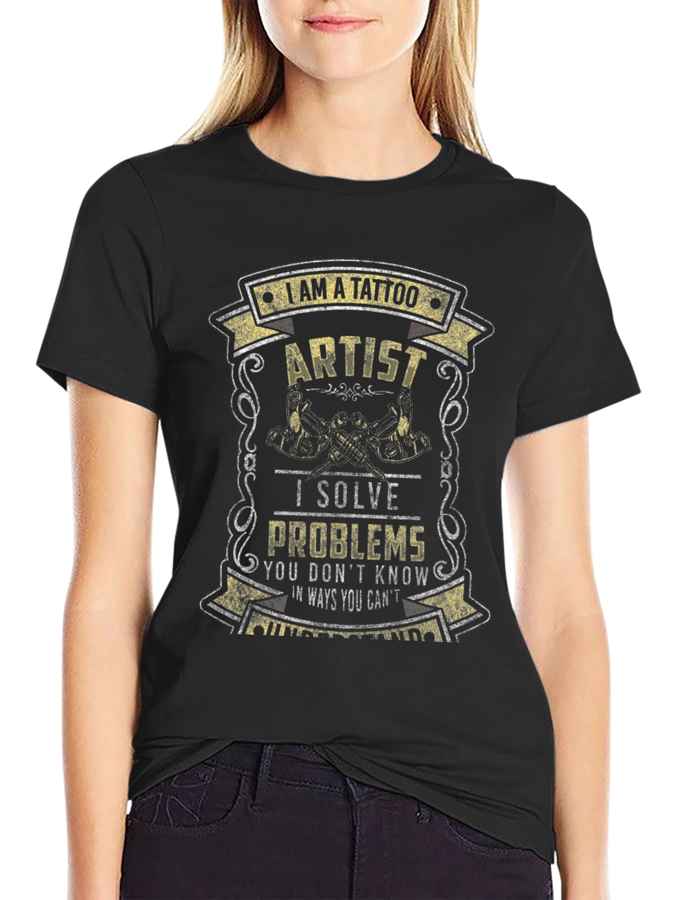 Tattoo Artist Graphic Tee - Solve Problems Shirt