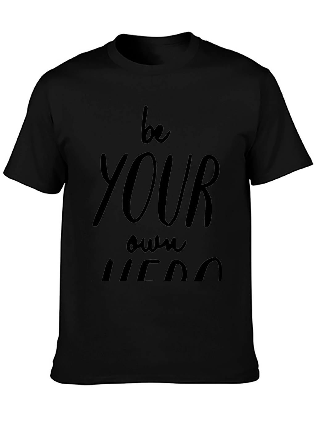 Be Your Own Hero Black Graphic Tee