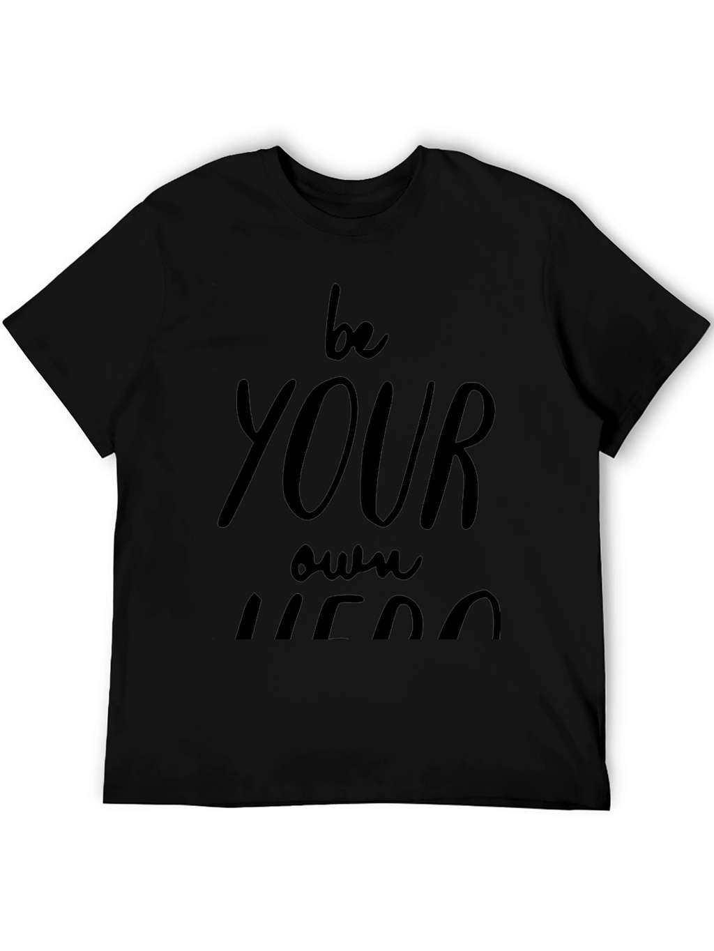 Be Your Own Hero Black Graphic Tee