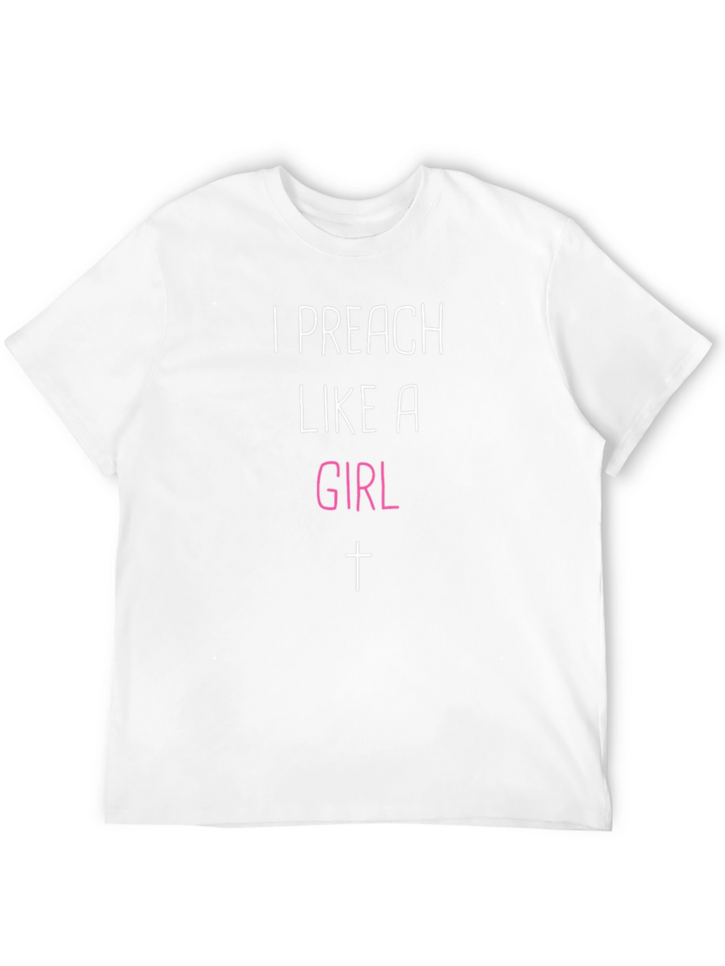I Preach Like A Girl Black T-Shirt