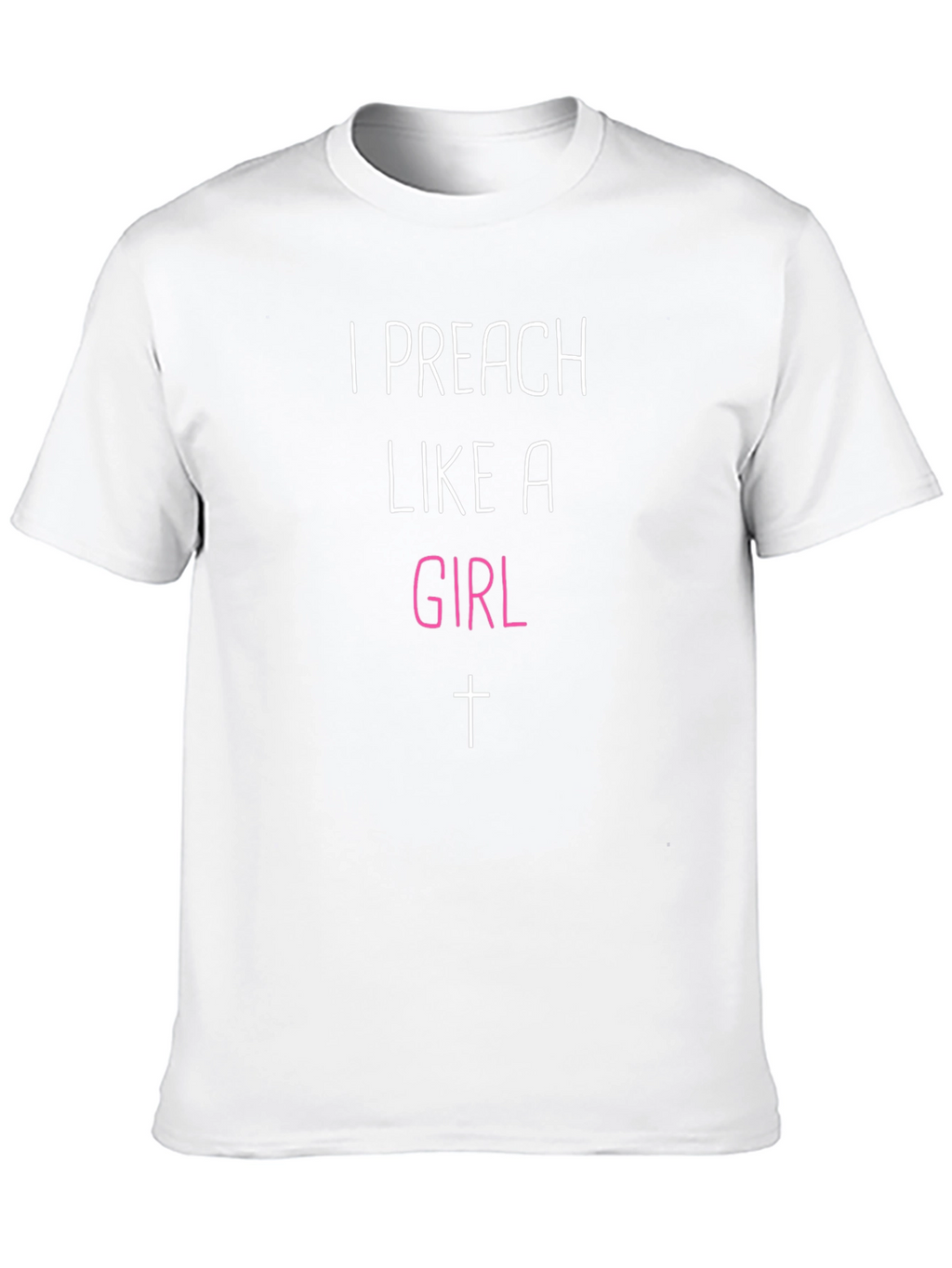 I Preach Like A Girl Black T-Shirt