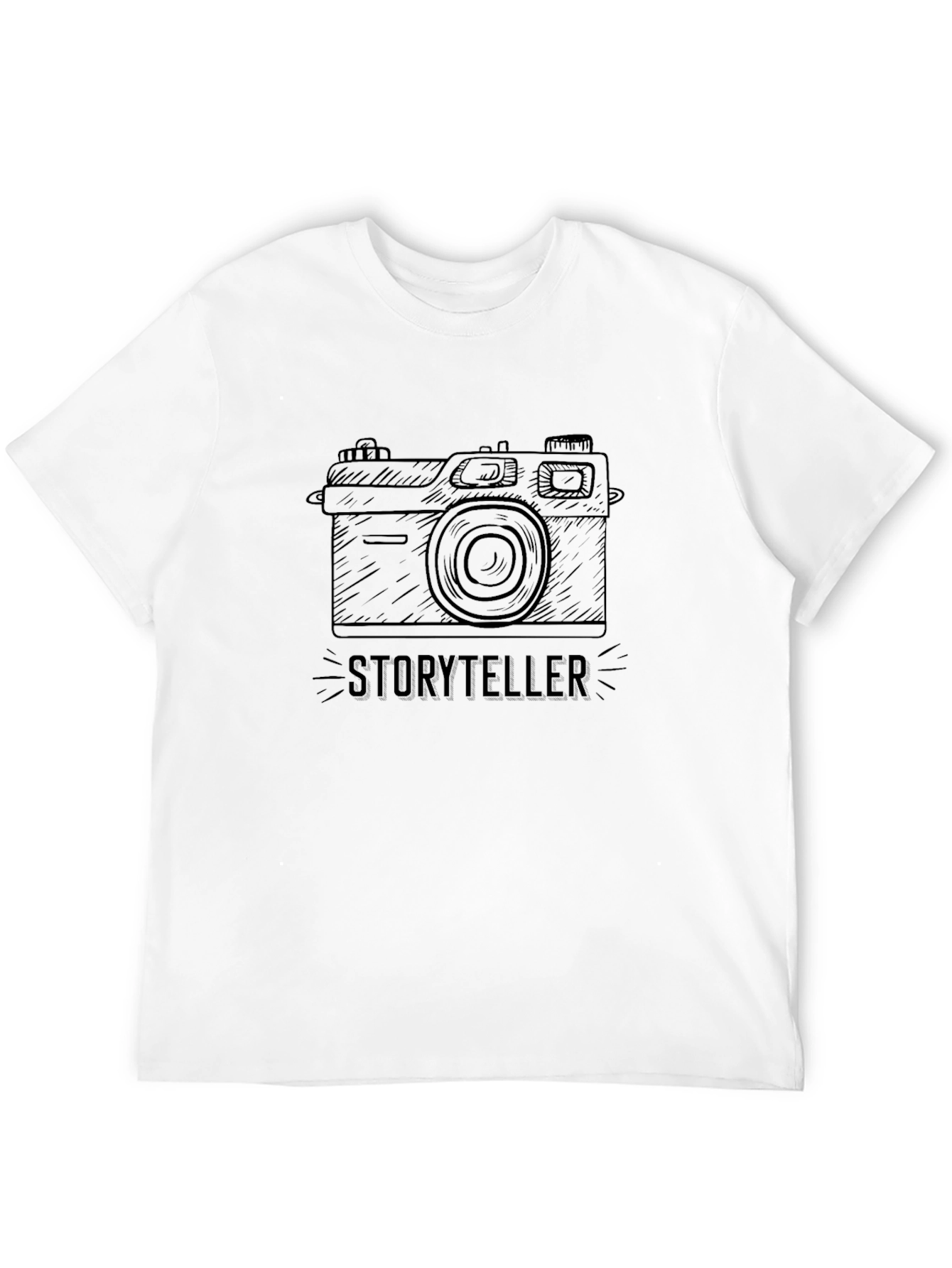 Storyteller Camera Graphic Tee - Black