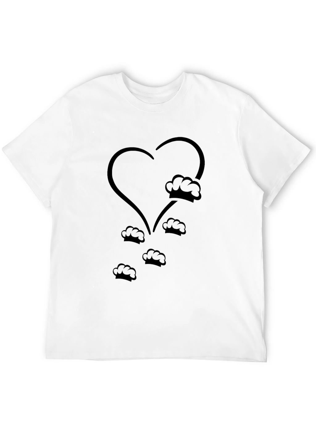 Chefs Heart T-Shirt - Culinary Love