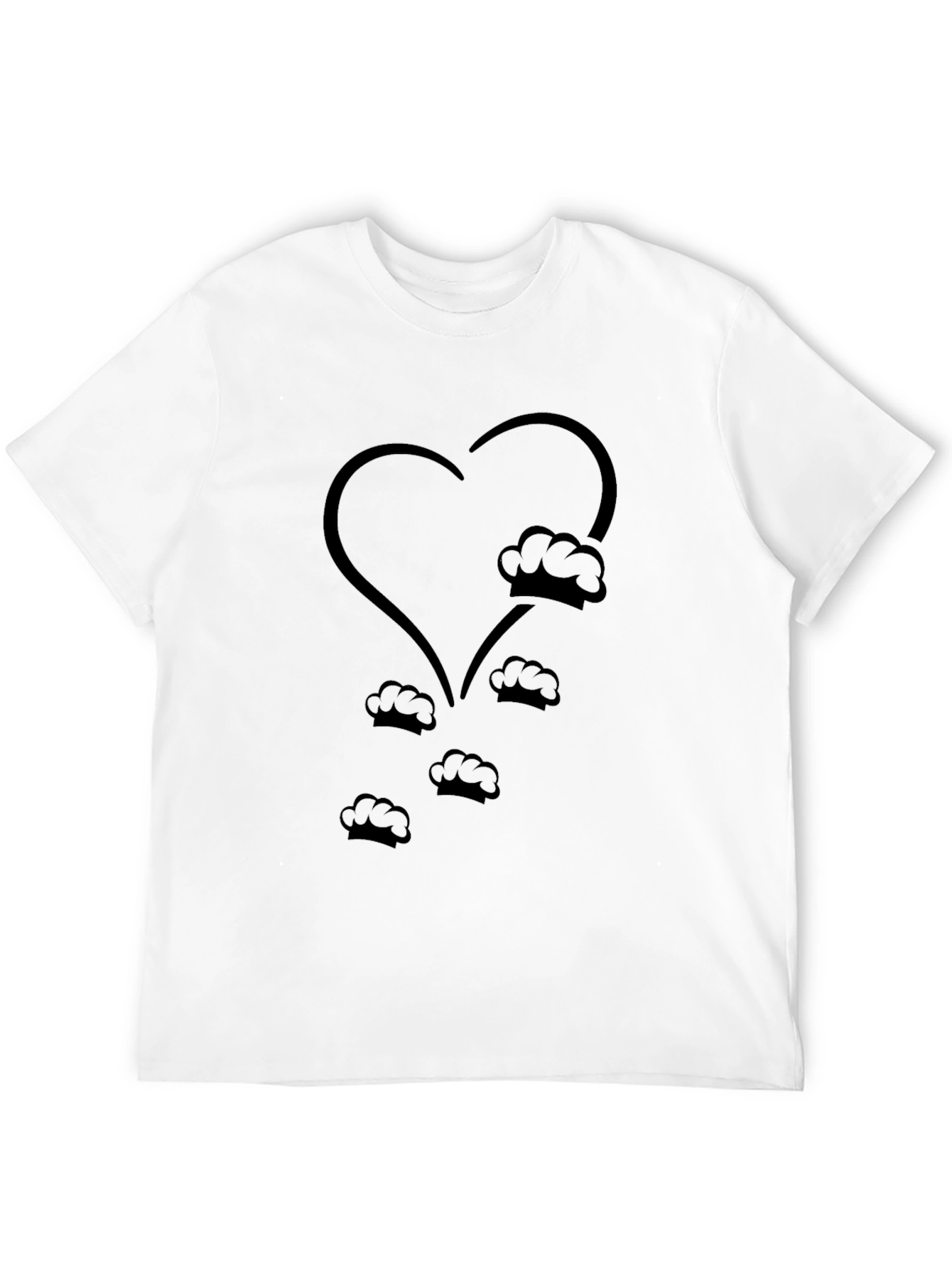 Chefs Heart T-Shirt - Culinary Love