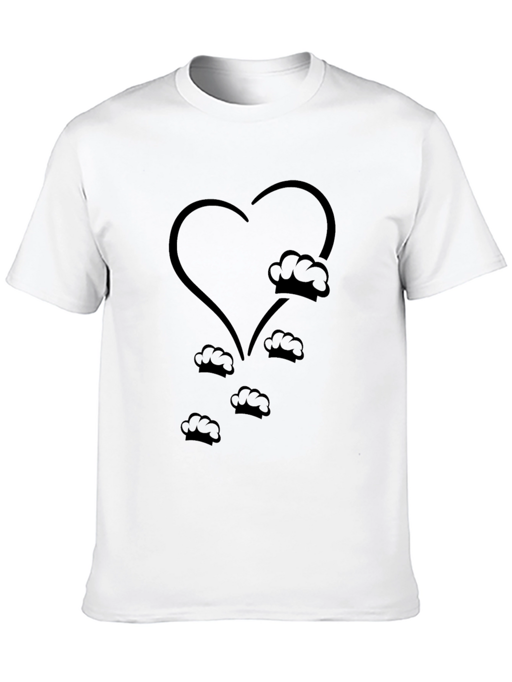 Chefs Heart T-Shirt - Culinary Love
