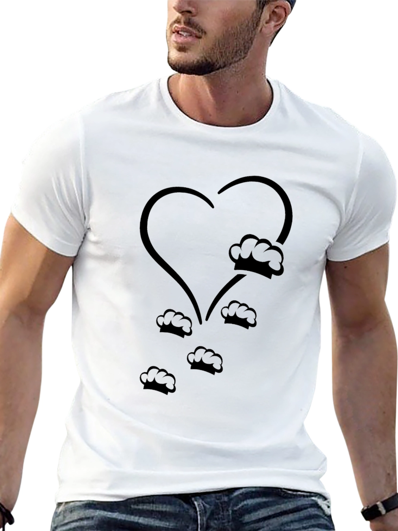 Chefs Heart T-Shirt - Culinary Love