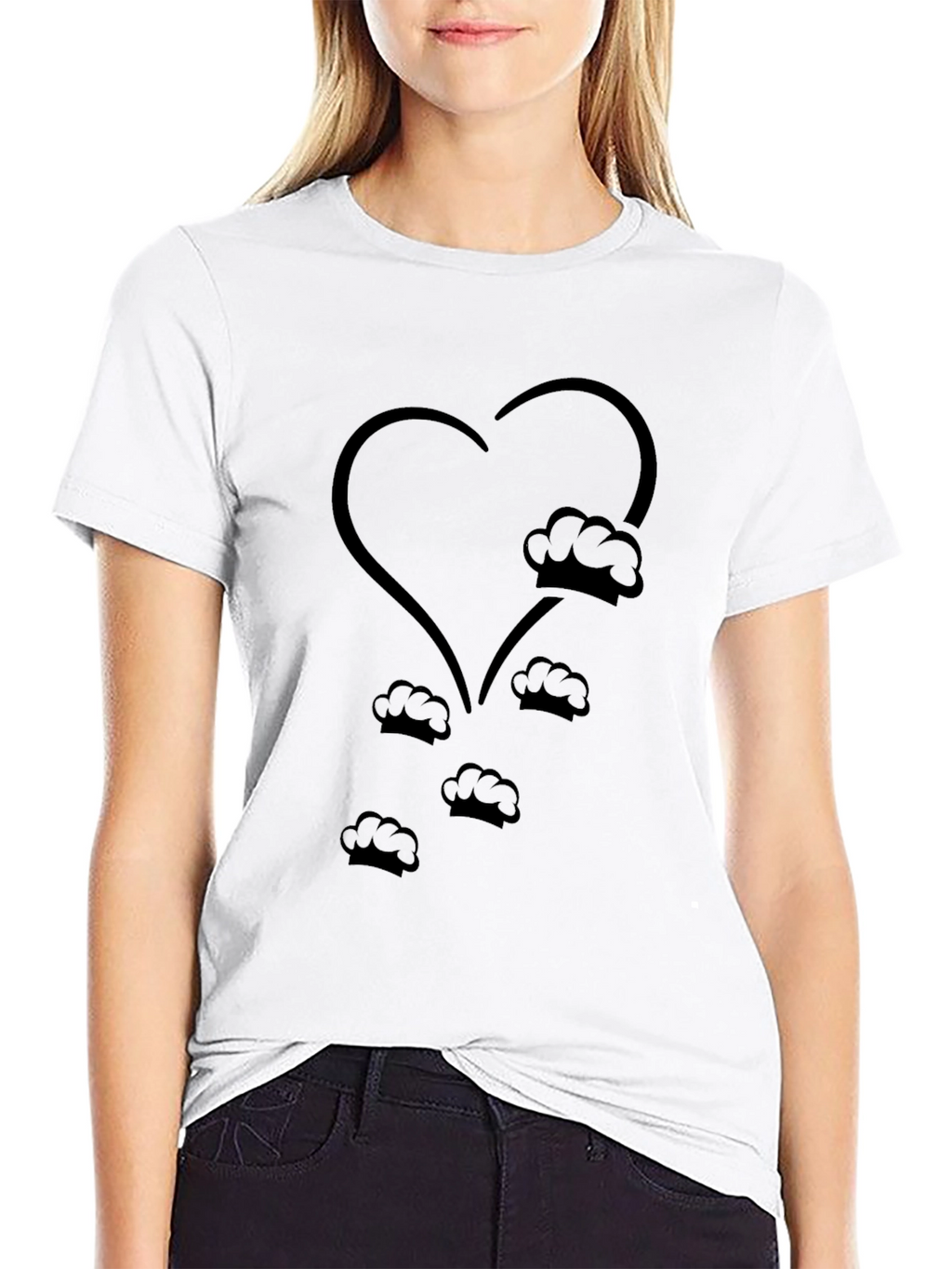 Chefs Heart T-Shirt - Culinary Love
