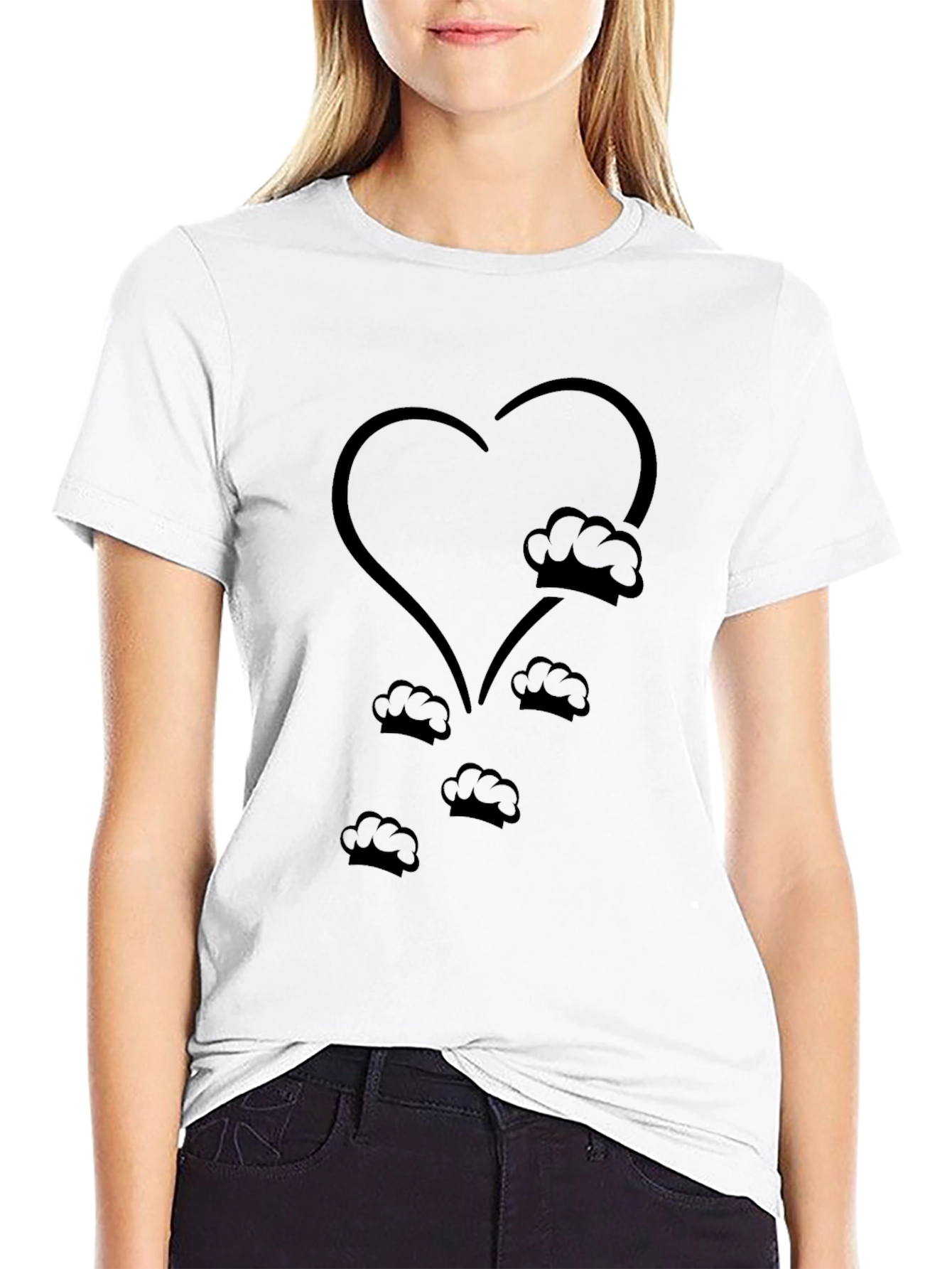 Chefs Heart T-Shirt - Culinary Love