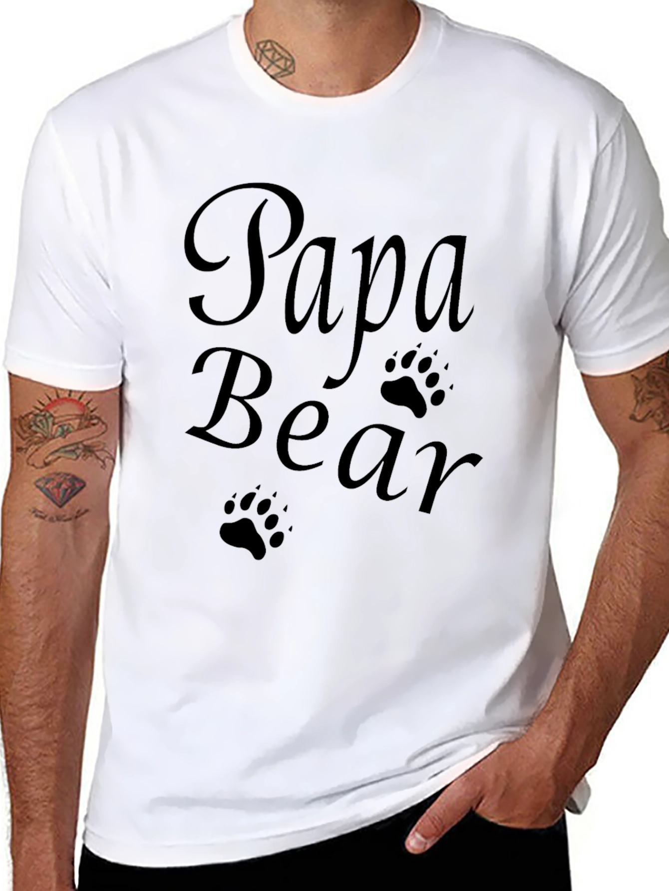 Papa Bear Graphic Tee - Fathers Day