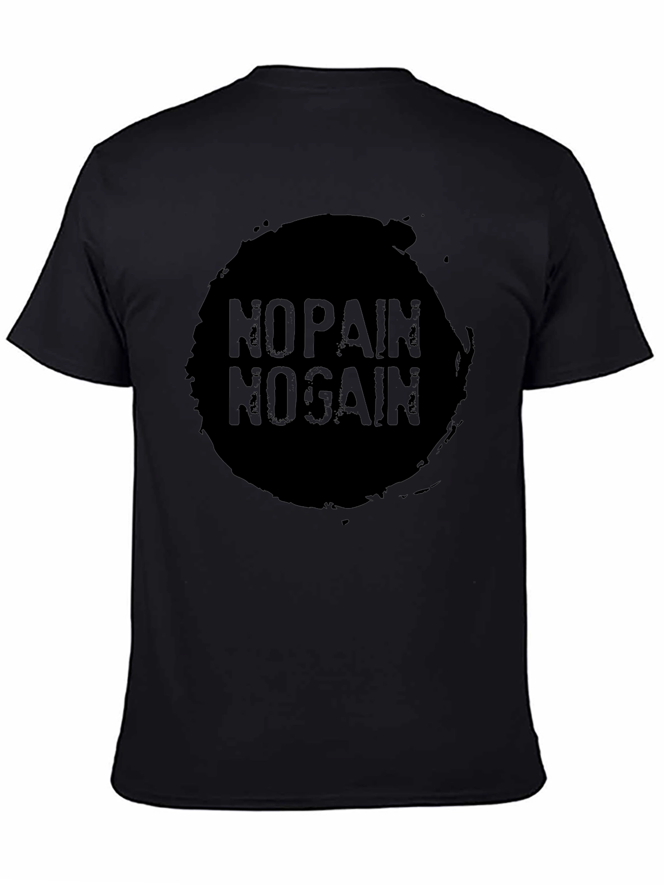 No Pain No Gain Black Graphic Tee