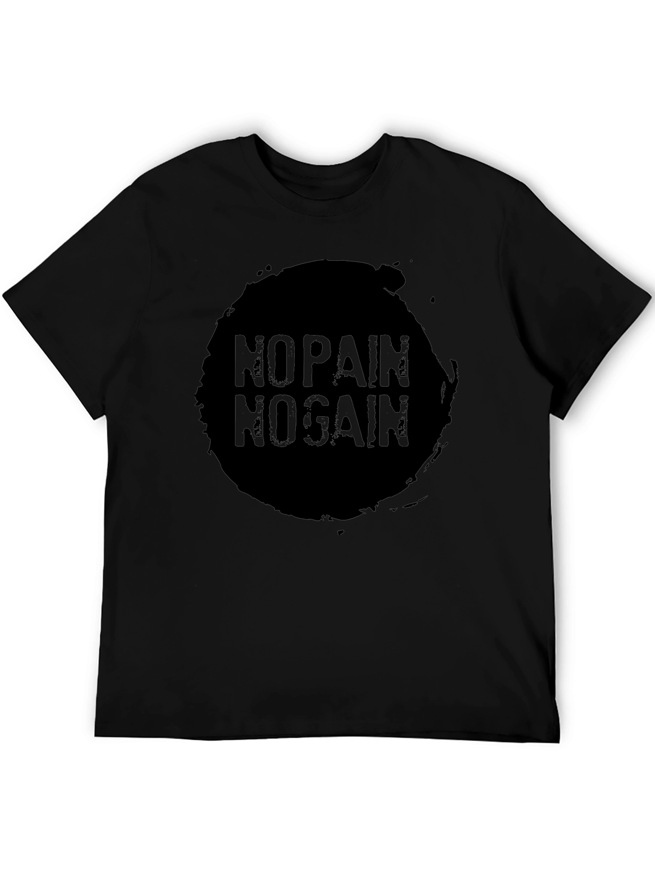 No Pain No Gain Black Graphic Tee