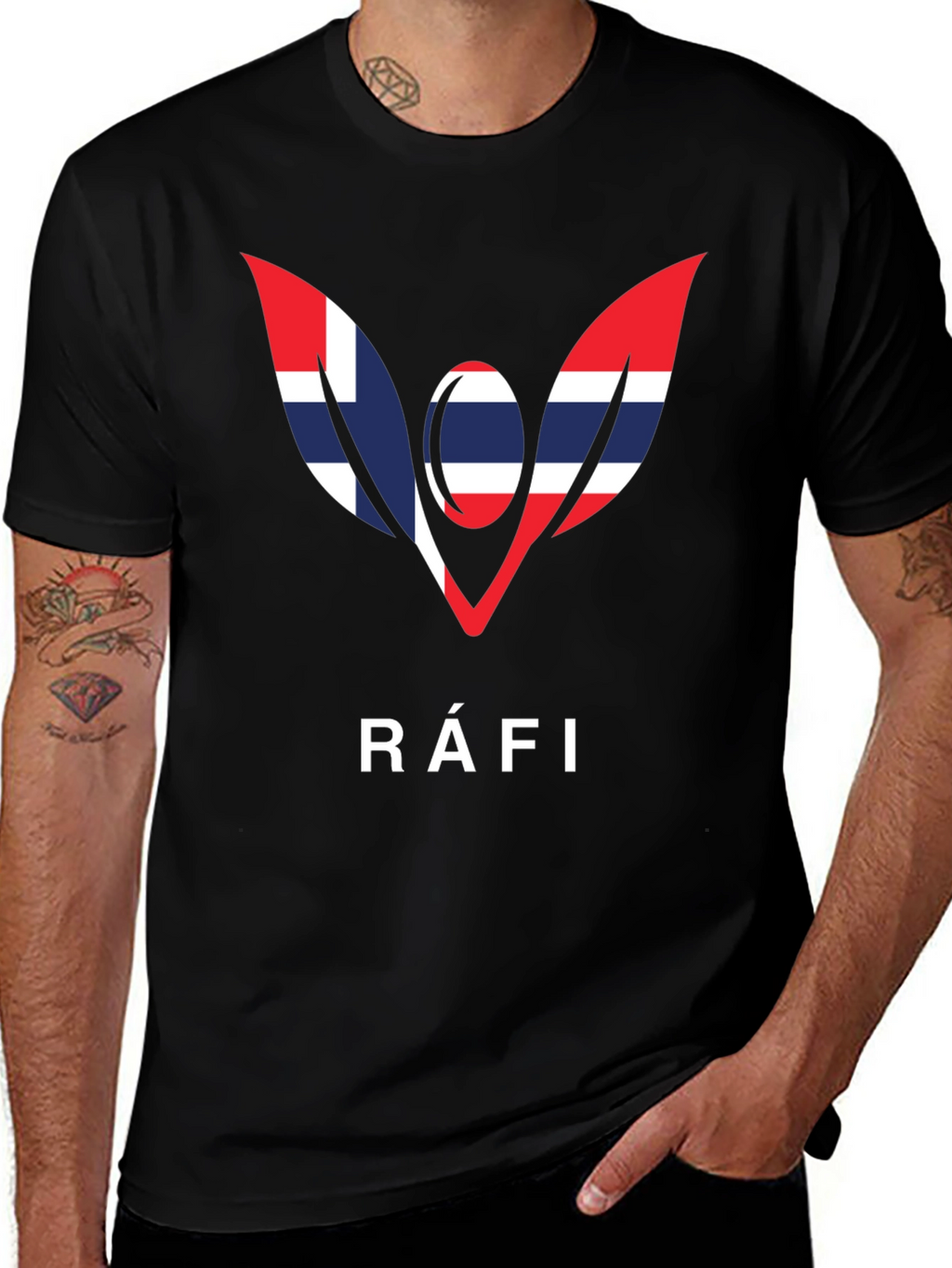 Ráfi T-Shirt - Nordic Flag Inspired Design