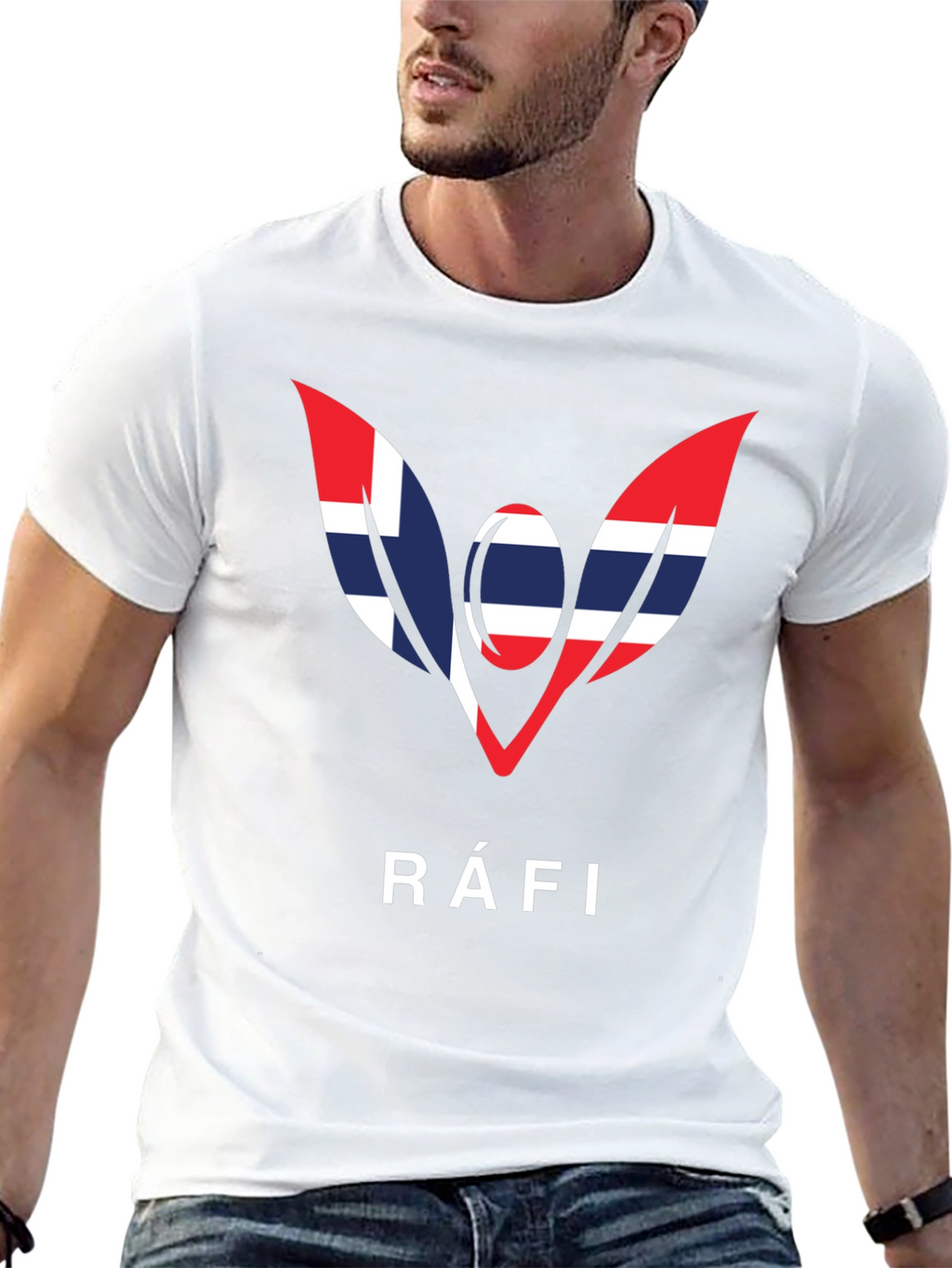 Ráfi T-Shirt - Nordic Flag Inspired Design