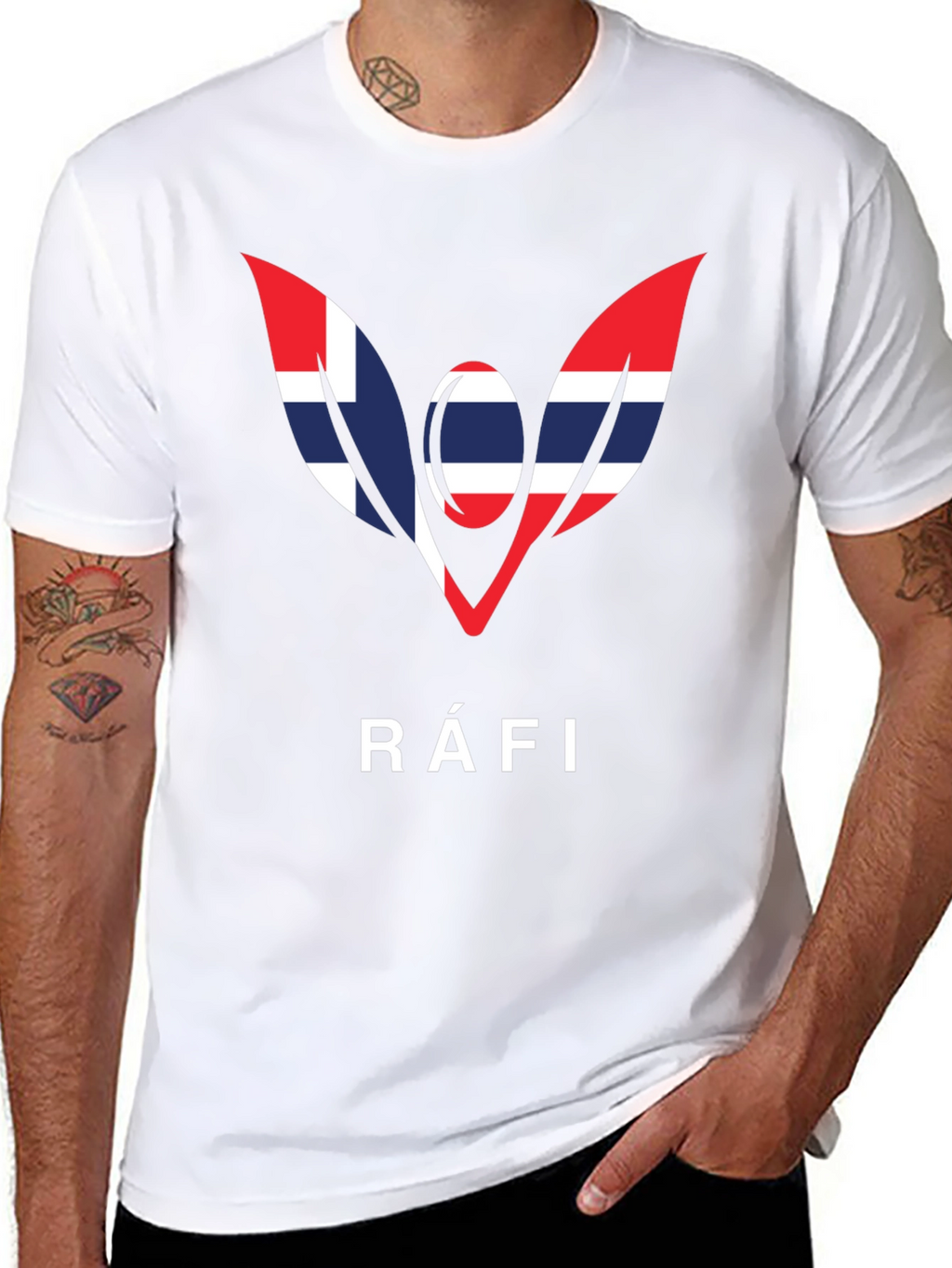Ráfi T-Shirt - Nordic Flag Inspired Design