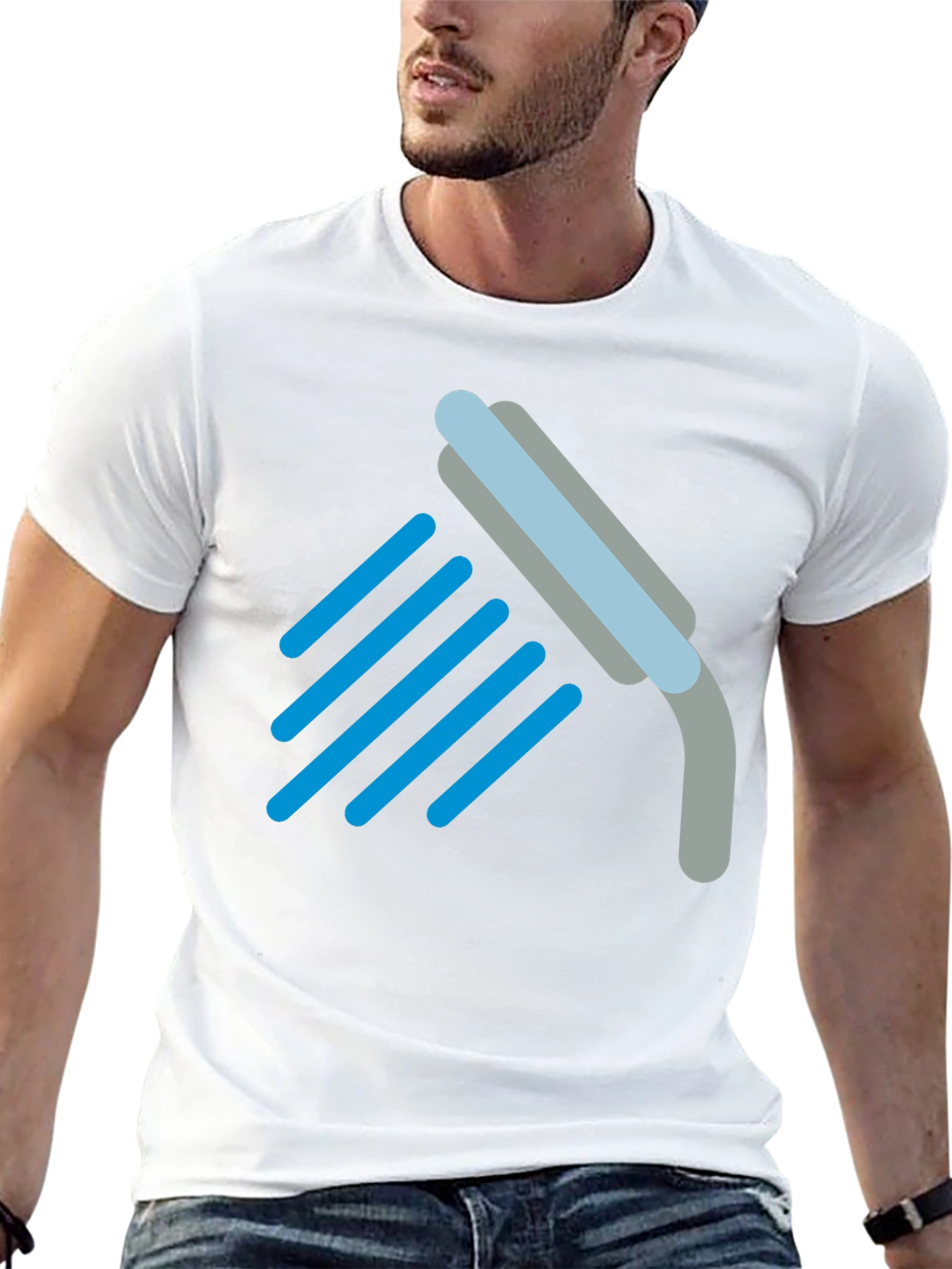 Shower Icon Black T-Shirt - Clean Comfort