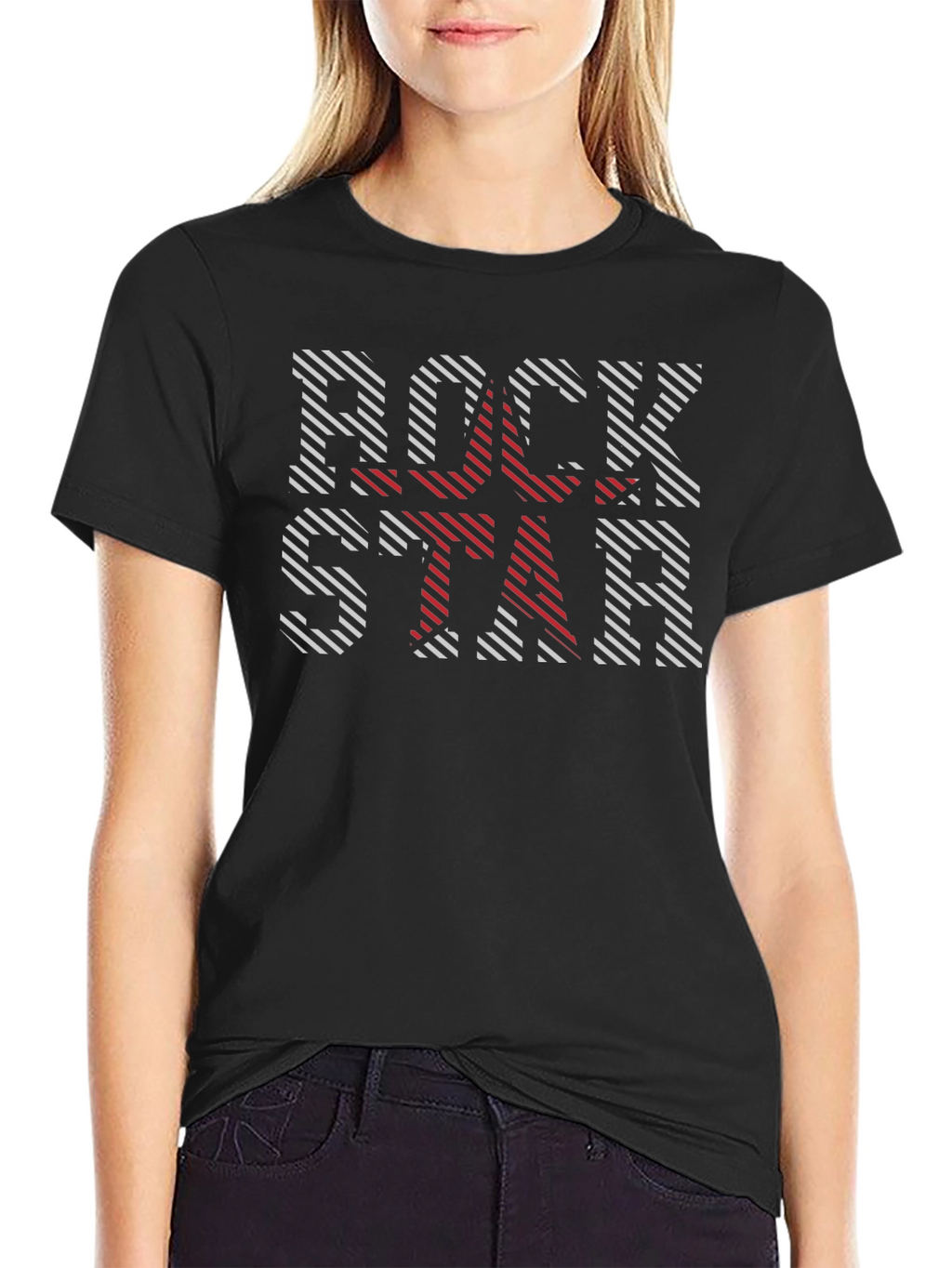 Rockstar Graphic Print Black T-Shirt