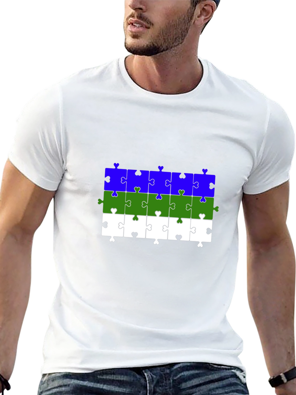 Puzzle Piece Pride T-Shirt - LGBT Ally Apparel