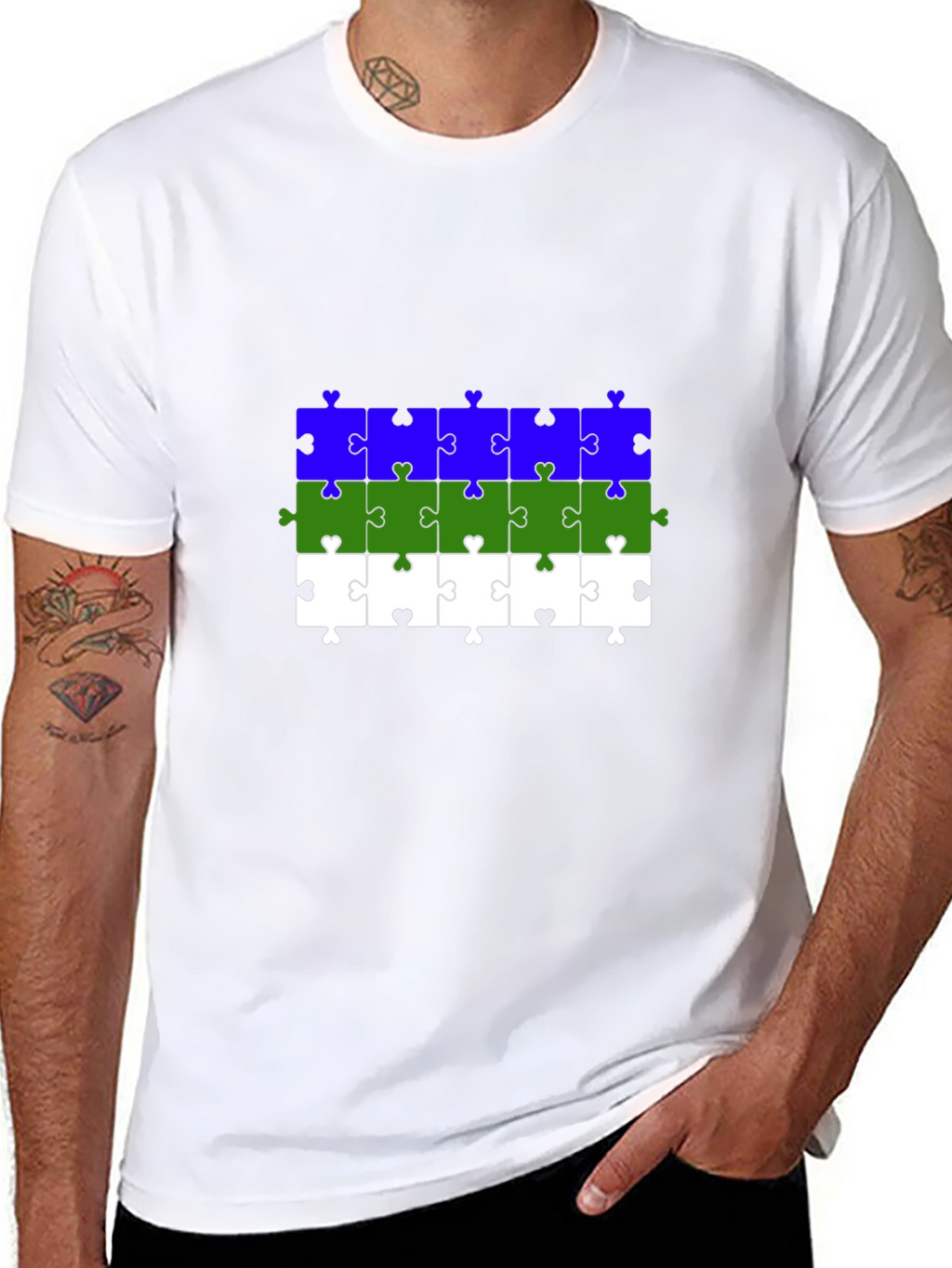 Puzzle Piece Pride T-Shirt - LGBT Ally Apparel