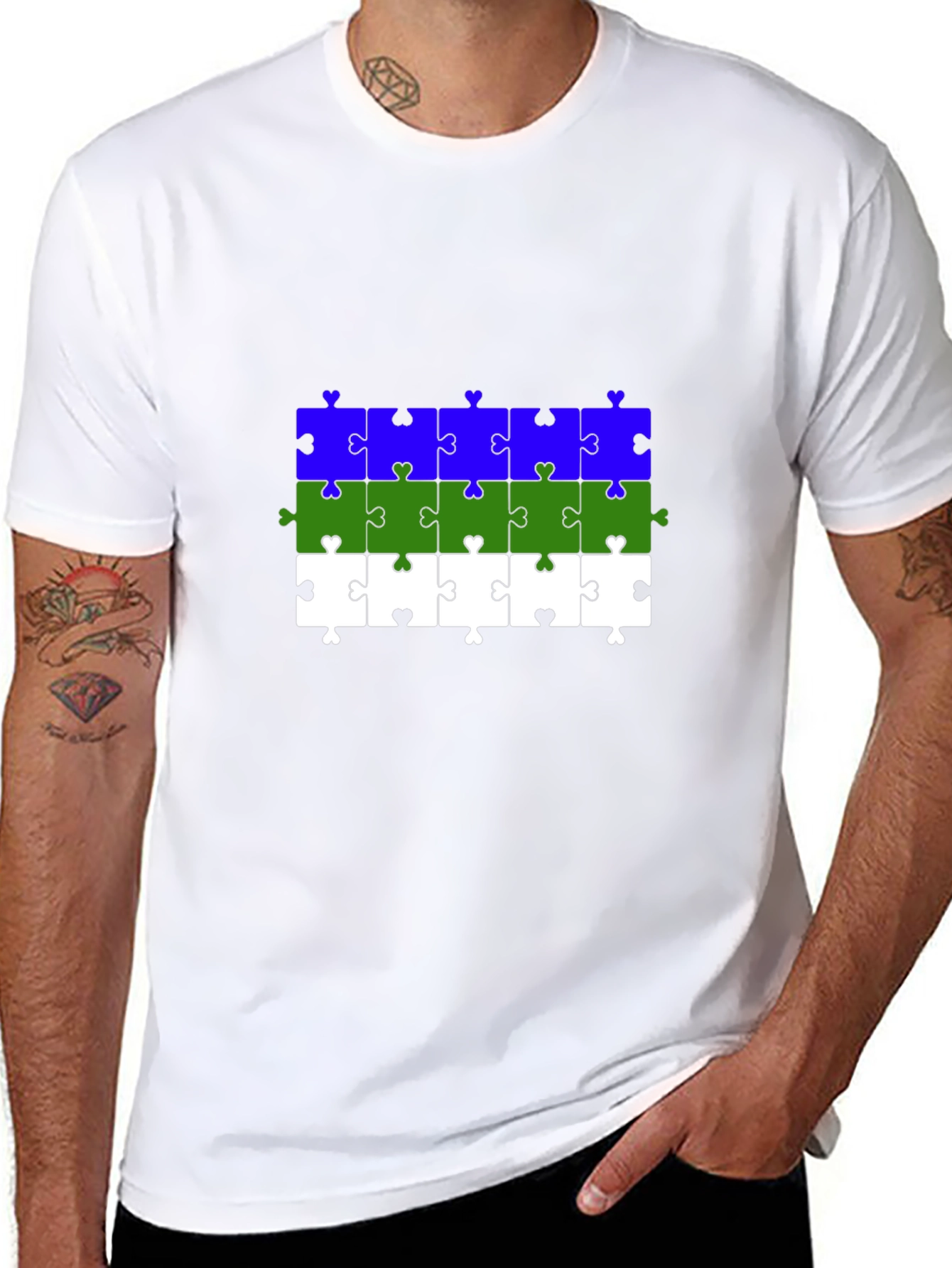 Puzzle Piece Pride T-Shirt - LGBT Ally Apparel