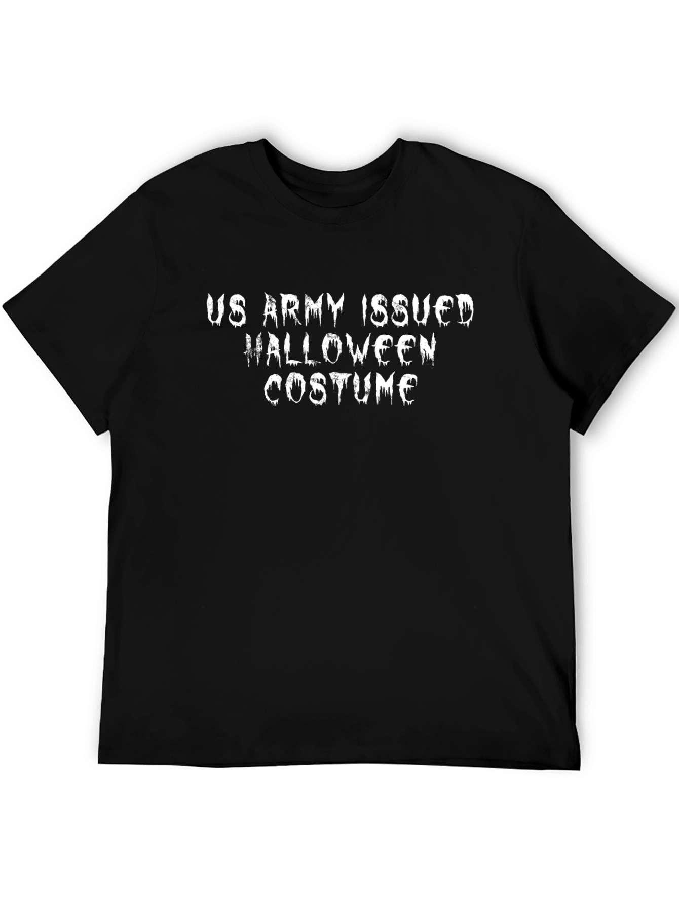 US Army Halloween Costume Black T-Shirt
