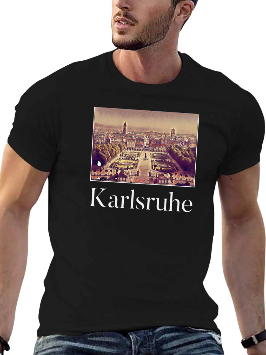 Karlsruhe Cityscape T-Shirt