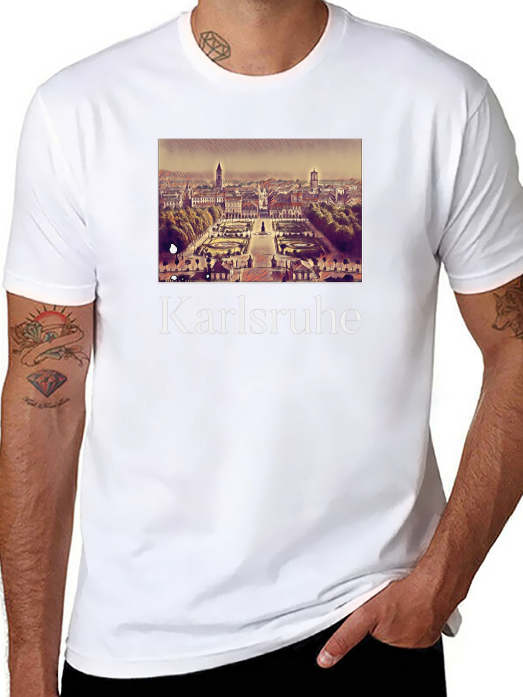 Karlsruhe Cityscape T-Shirt