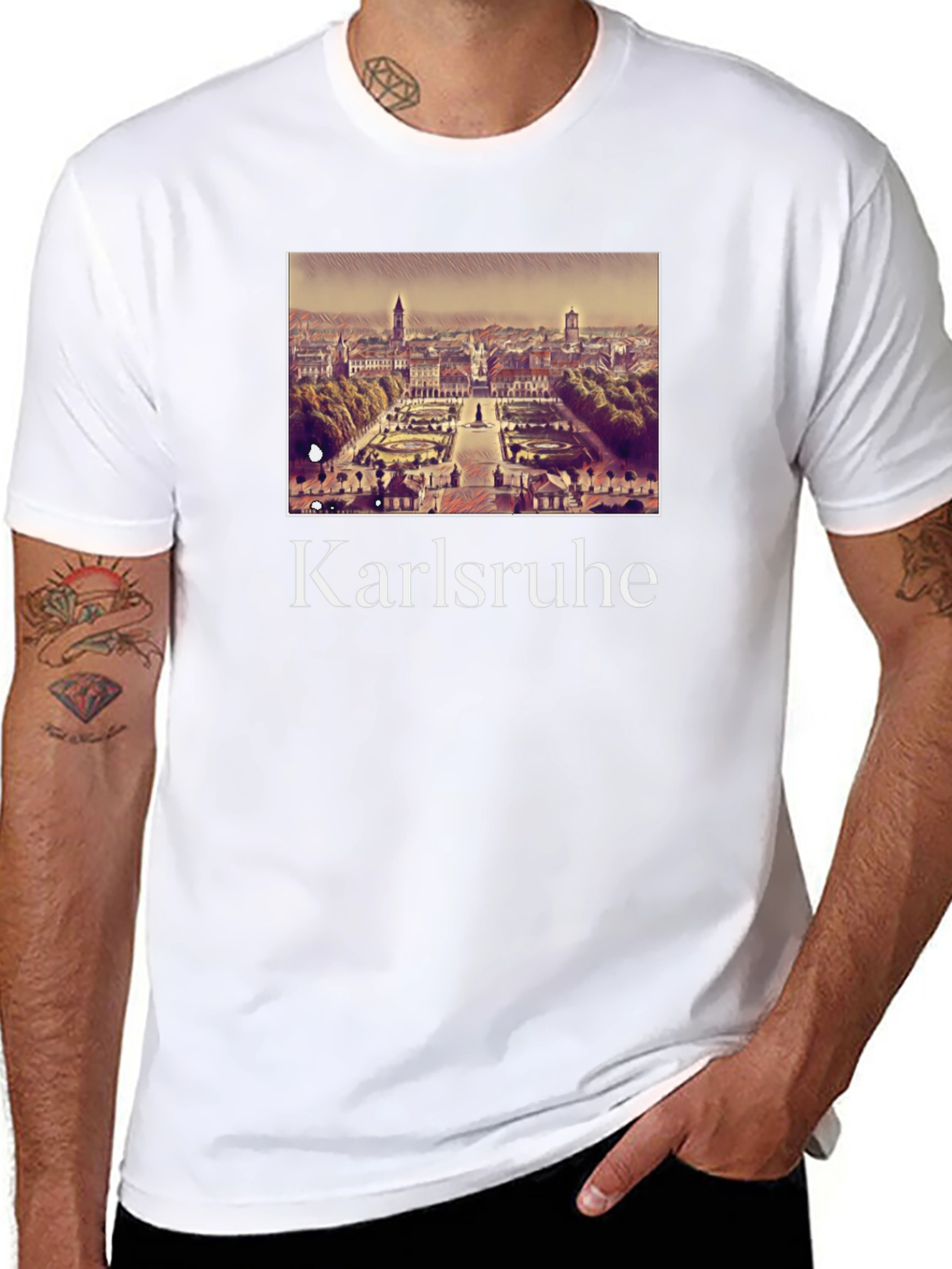 Karlsruhe Cityscape T-Shirt