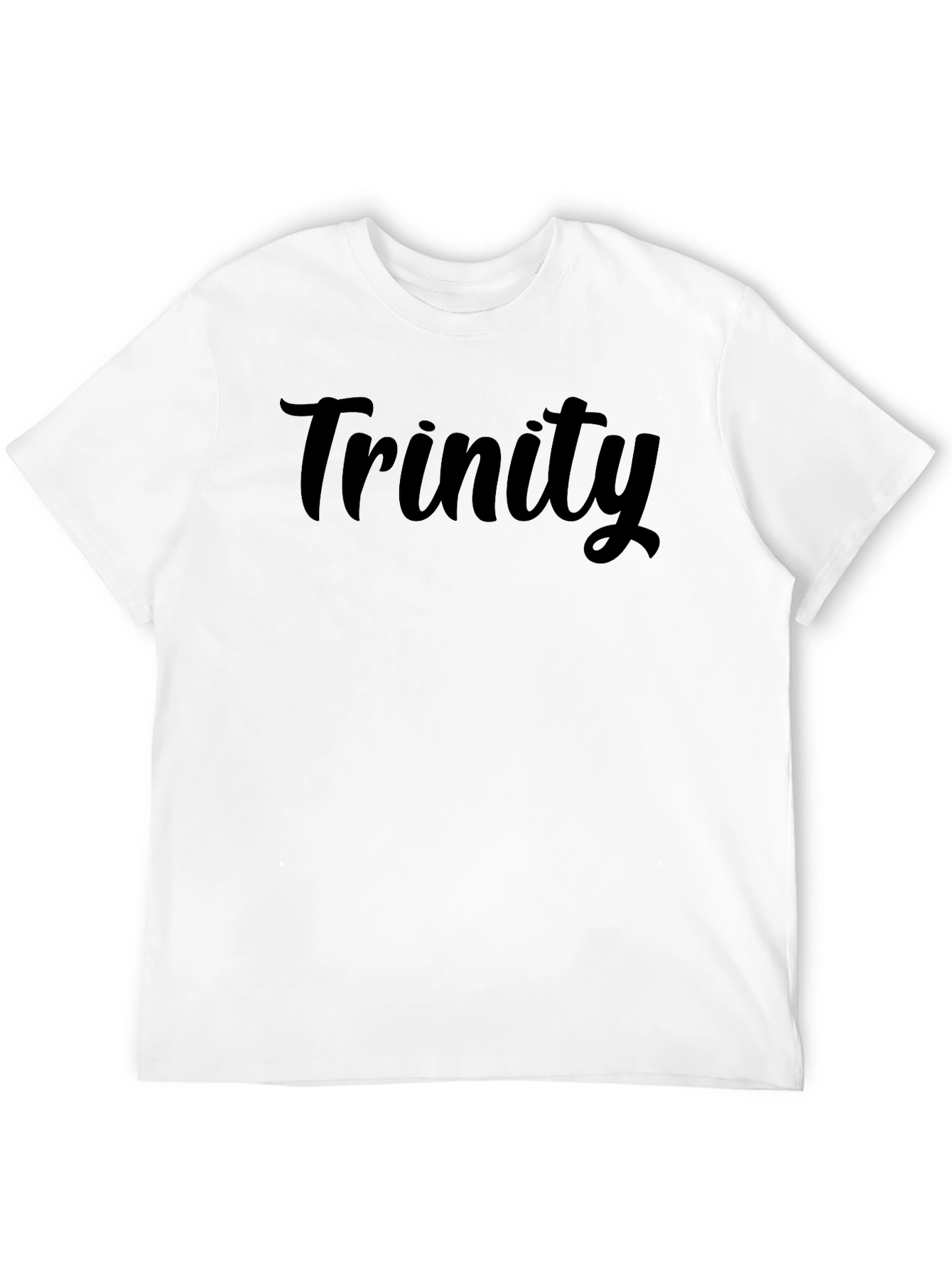 Trinity Black Graphic T-Shirt - Casual Comfort
