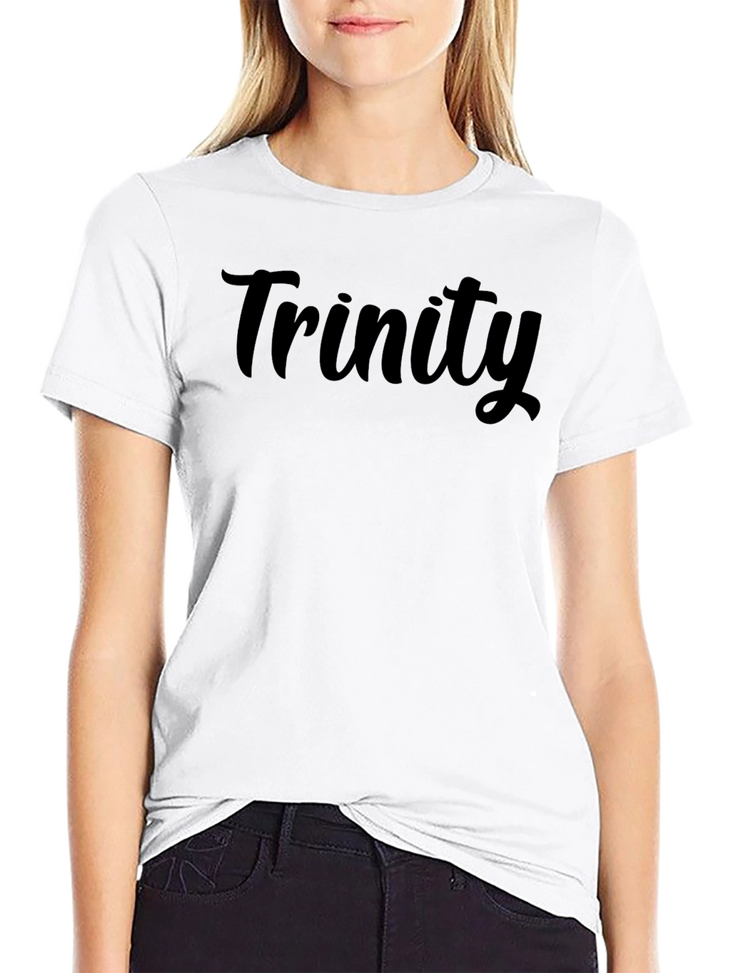 Trinity Black Graphic T-Shirt - Casual Comfort