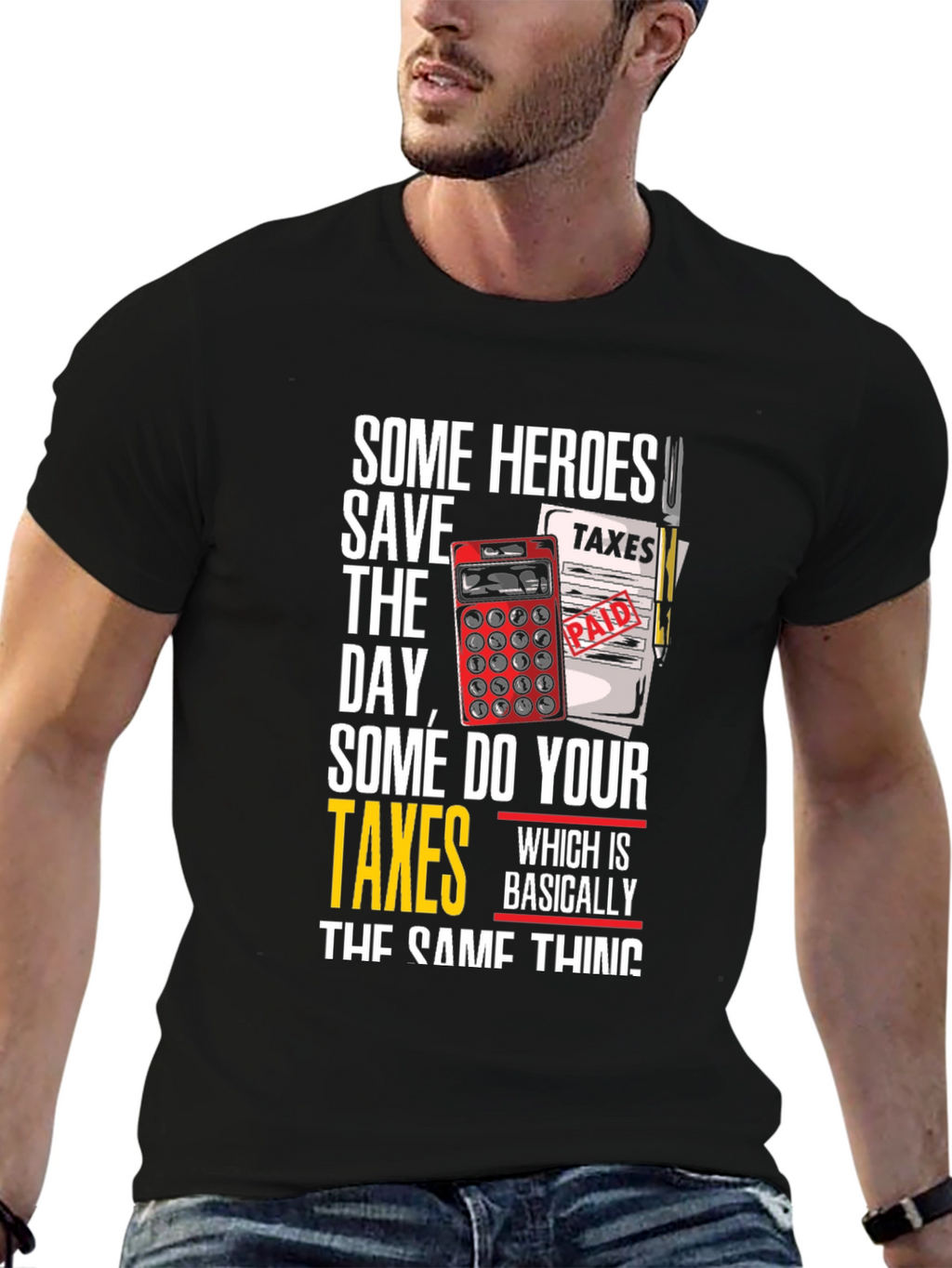 Accountant Hero T-Shirt - Funny Tax Season Shirt