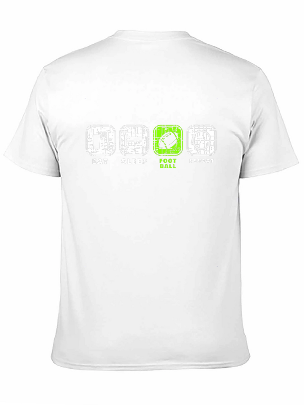 Eat Sleep Football Repeat Black T-Shirt