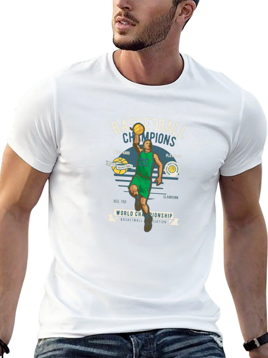 Basketball Champions Graphic T-Shirt