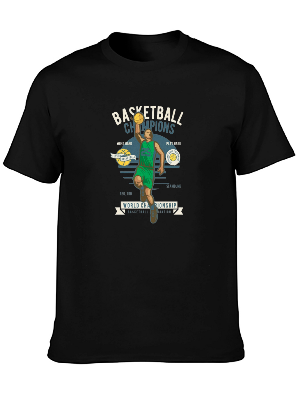 Basketball Champions Graphic T-Shirt