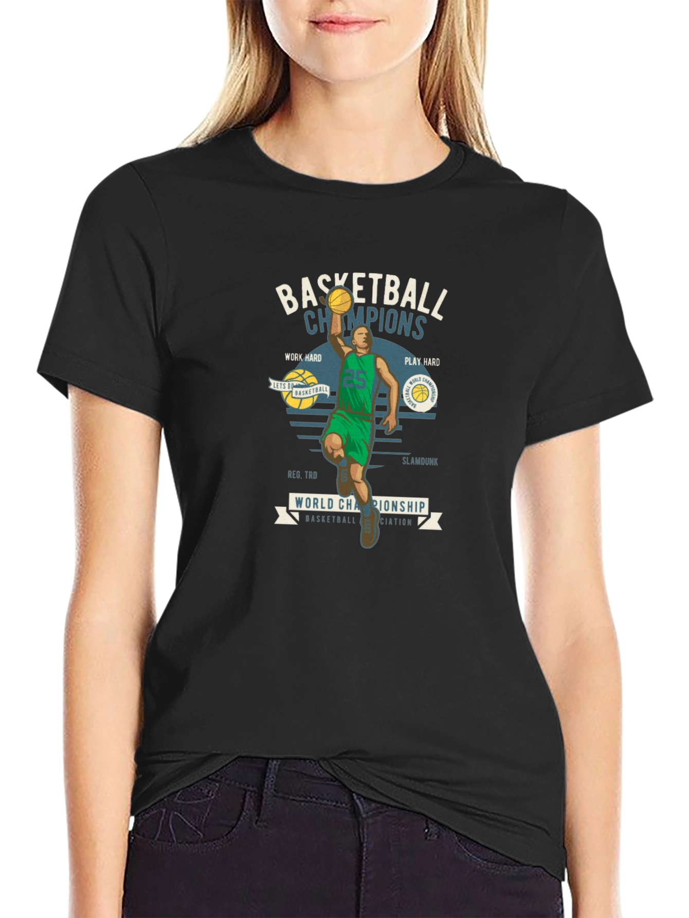 Basketball Champions Graphic T-Shirt