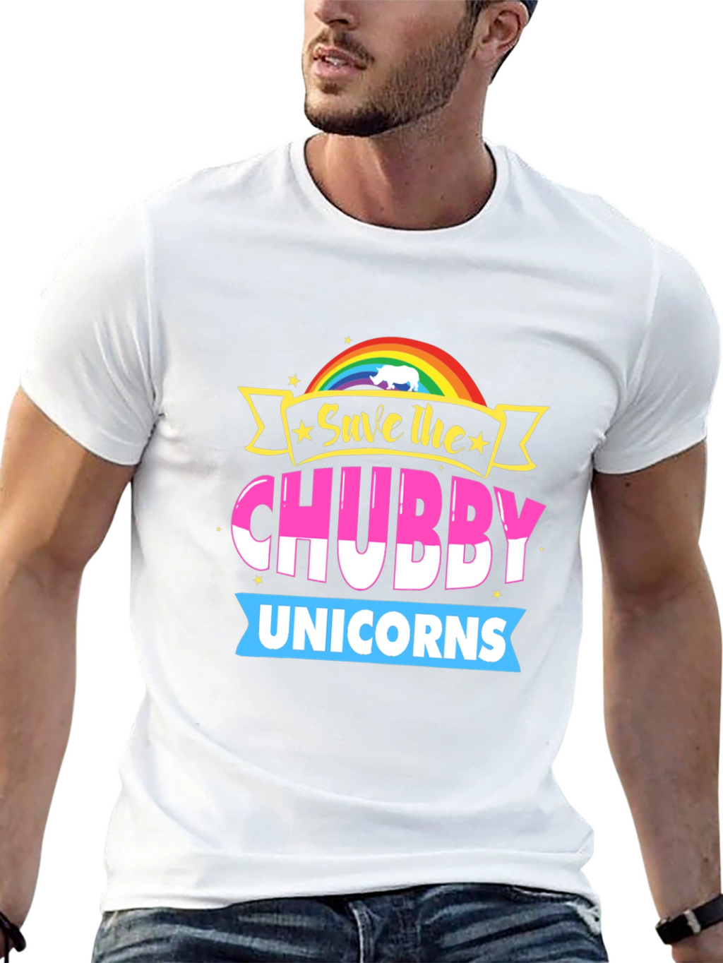 Save the Chubby Unicorns Graphic Tee