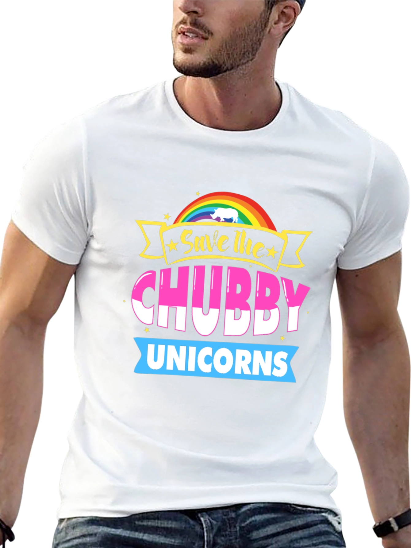 Save the Chubby Unicorns Graphic Tee