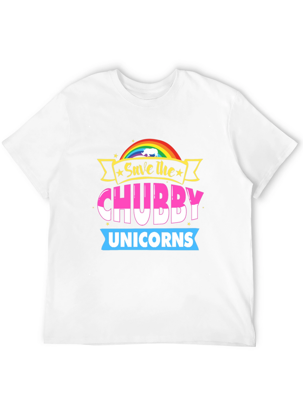 Save the Chubby Unicorns Graphic Tee