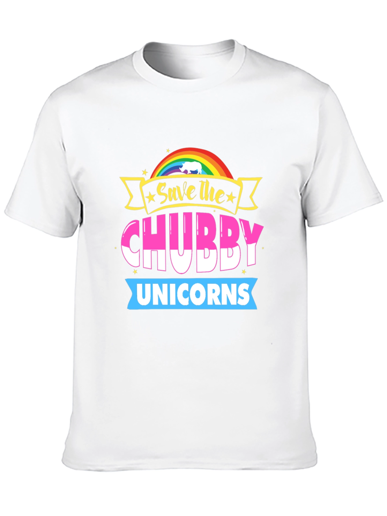 Save the Chubby Unicorns Graphic Tee