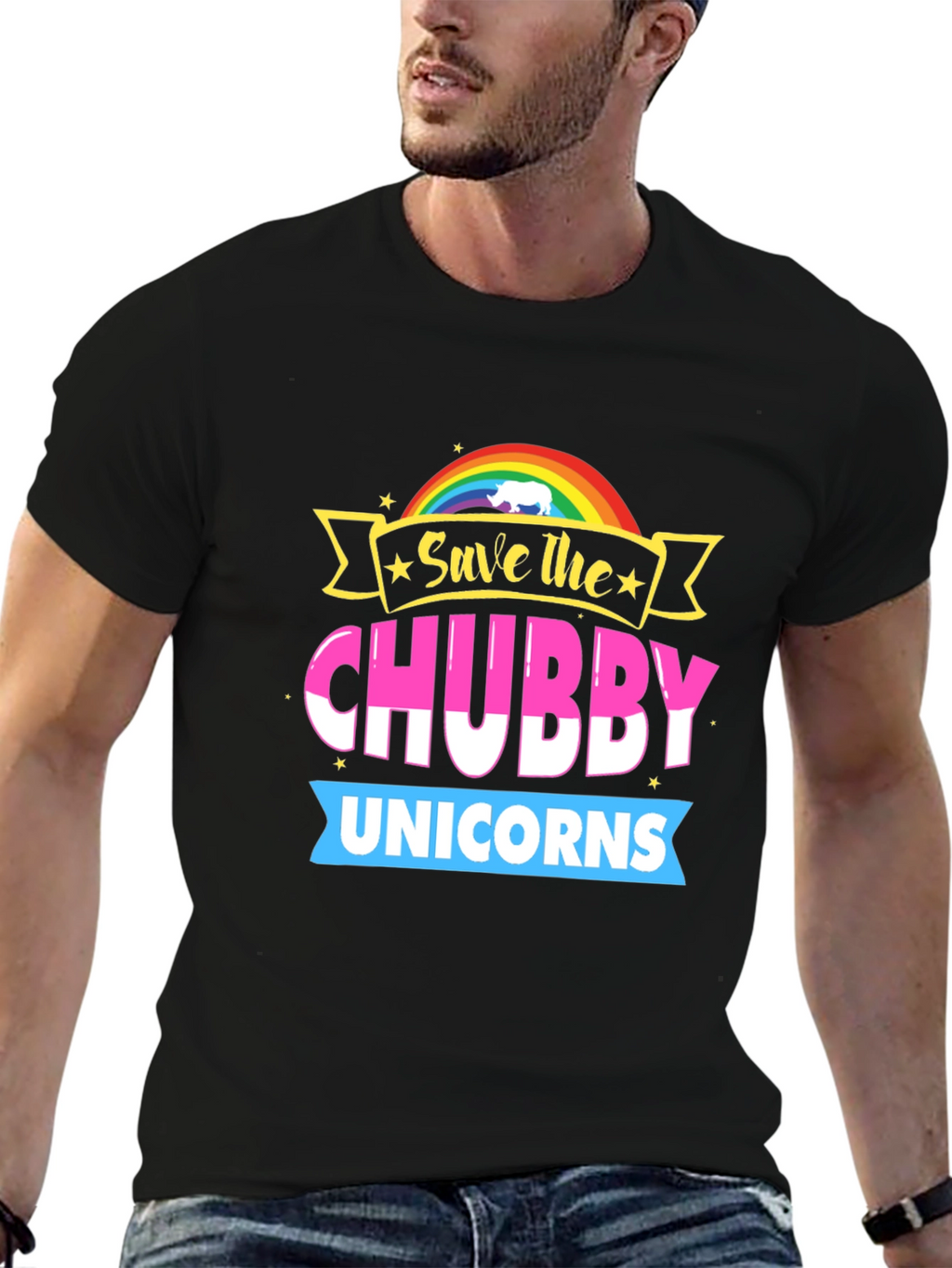 Save the Chubby Unicorns Graphic Tee