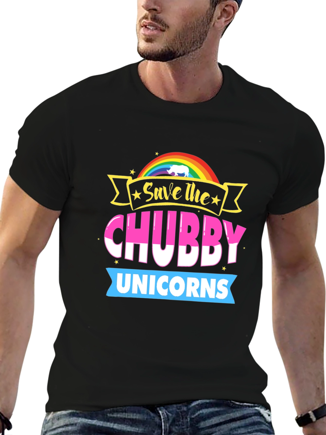 Save the Chubby Unicorns Graphic Tee