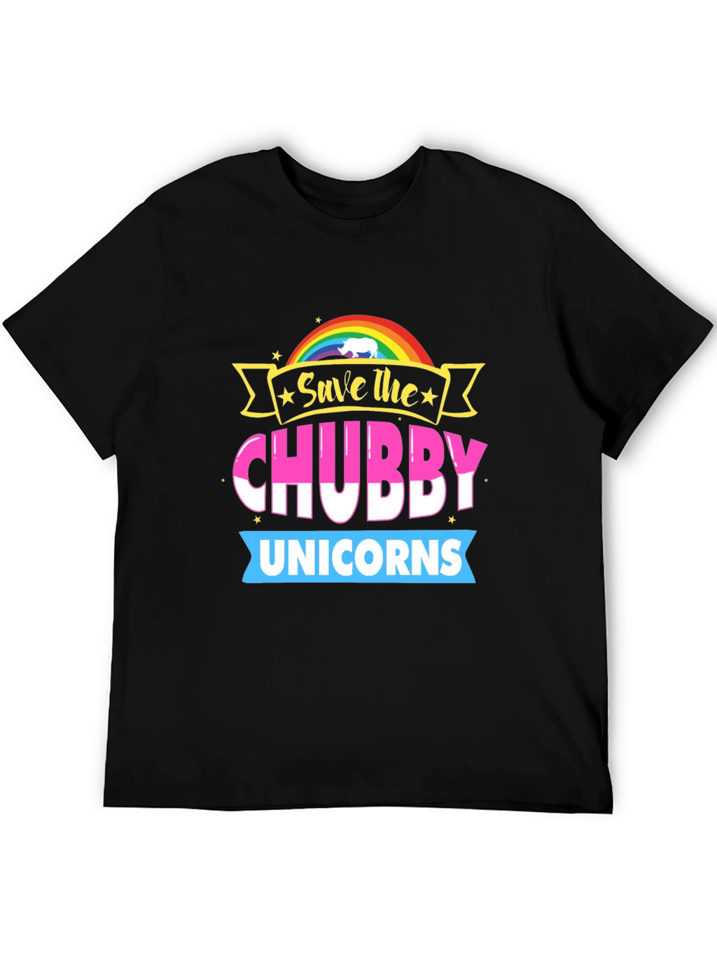 Save the Chubby Unicorns Graphic Tee