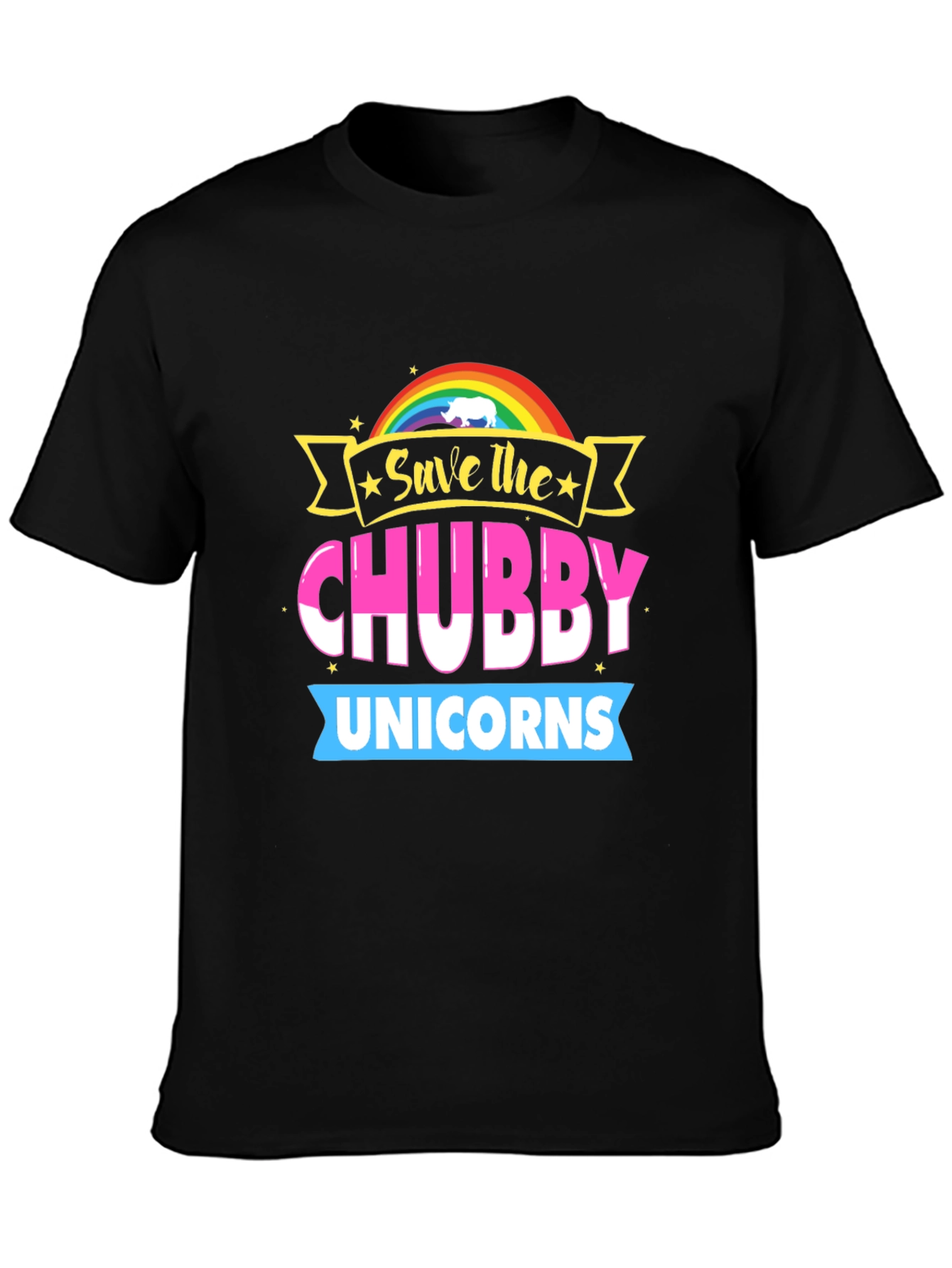 Save the Chubby Unicorns Graphic Tee