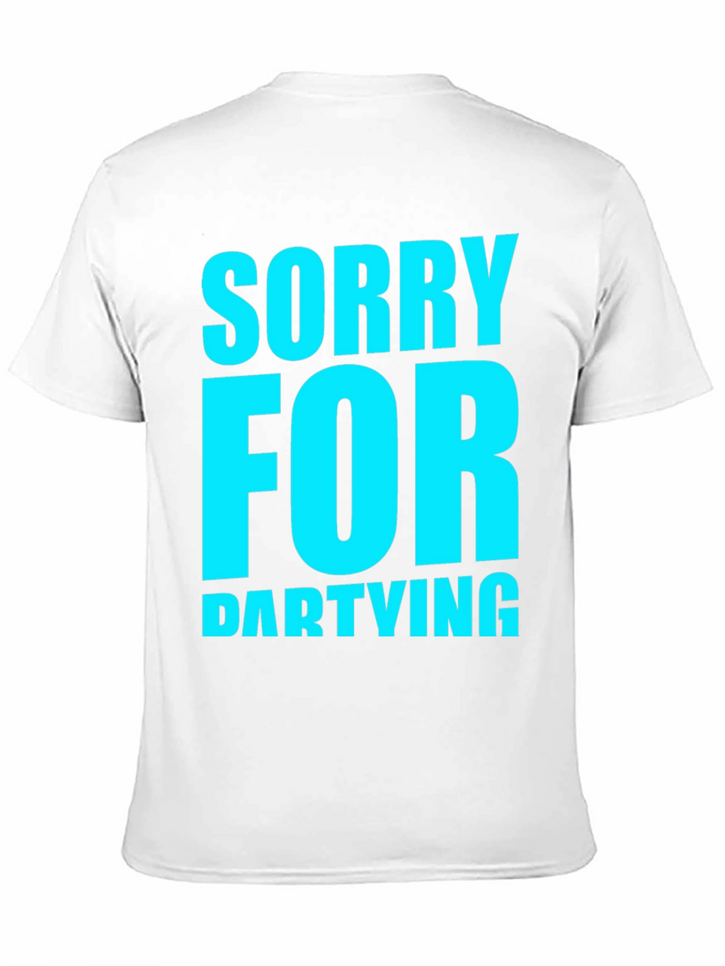 Sorry For Partying Black Graphic Tee