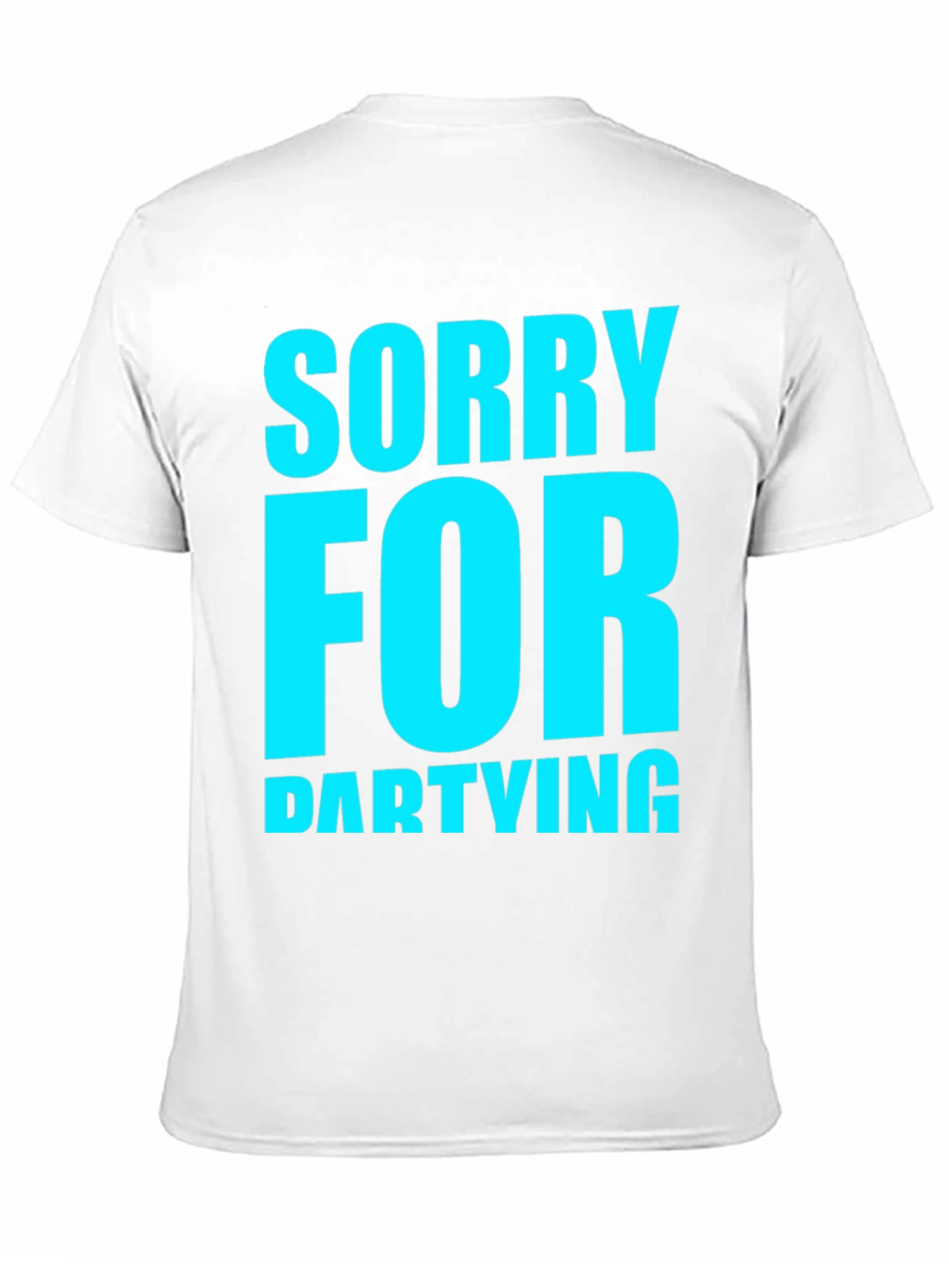 Sorry For Partying Black Graphic Tee