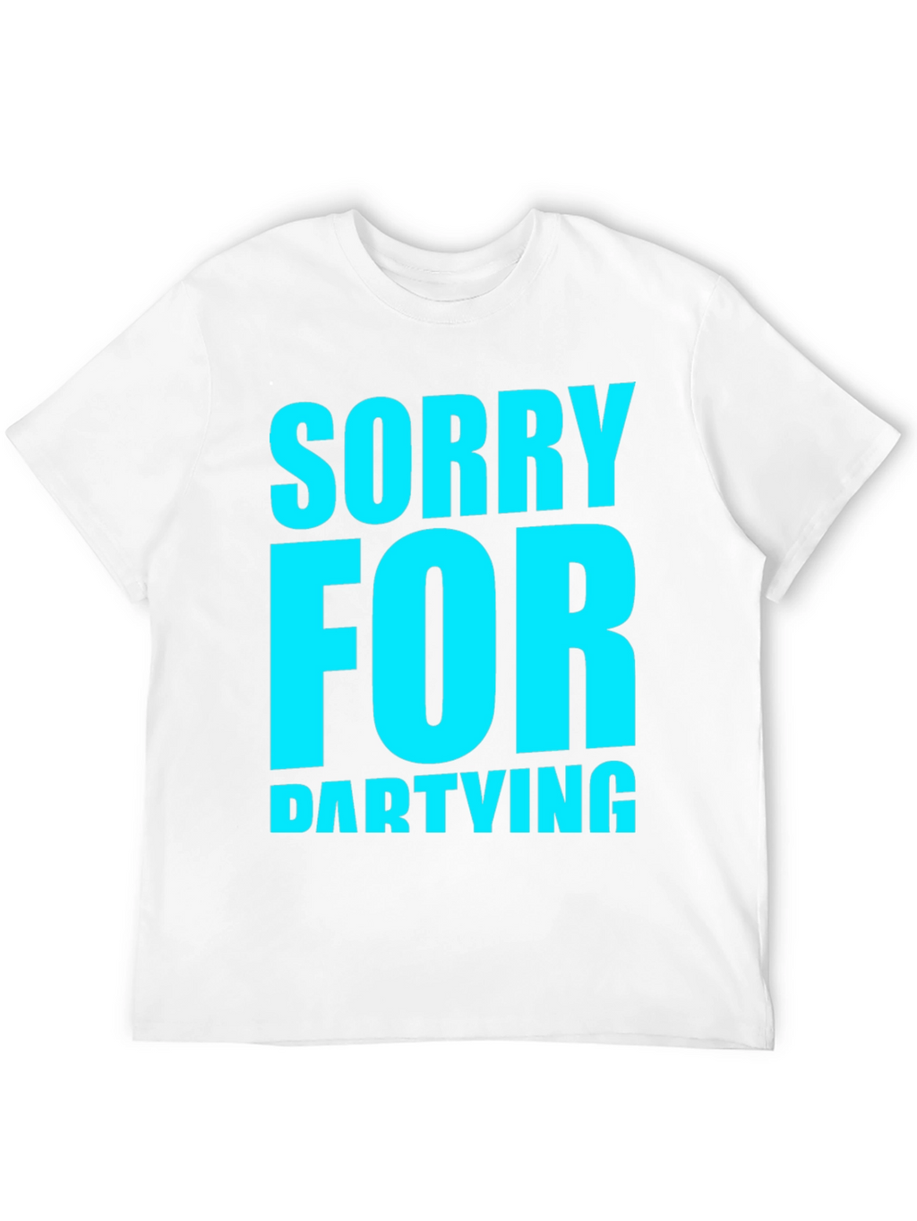 Sorry For Partying Black Graphic Tee