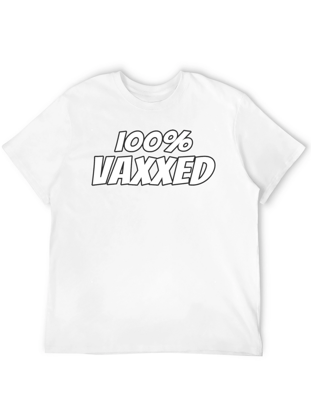 100% Vaxxed Graphic Tee - Pro Vaccine Statement T-Shirt