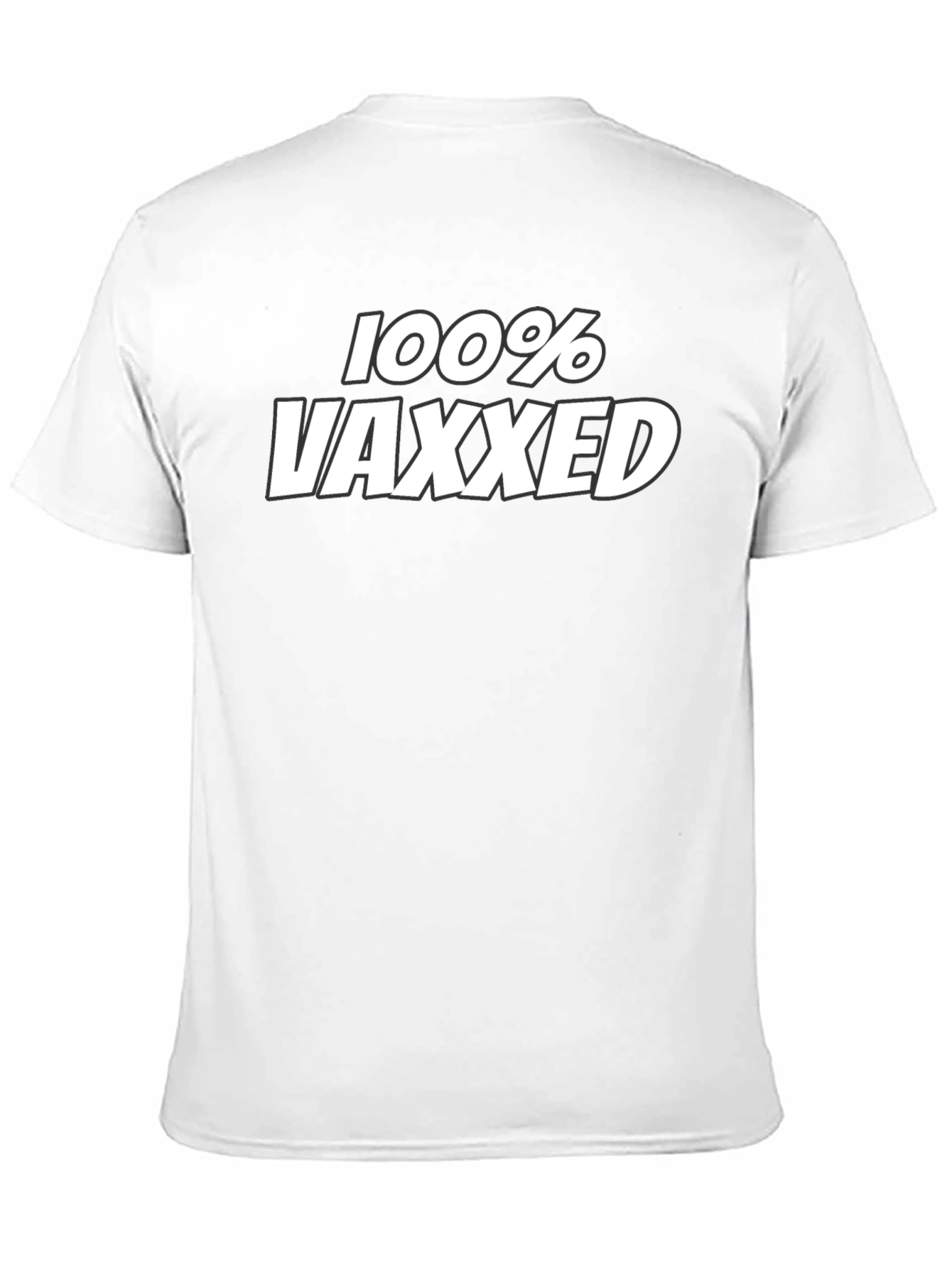 100% Vaxxed Graphic Tee - Pro Vaccine Statement T-Shirt
