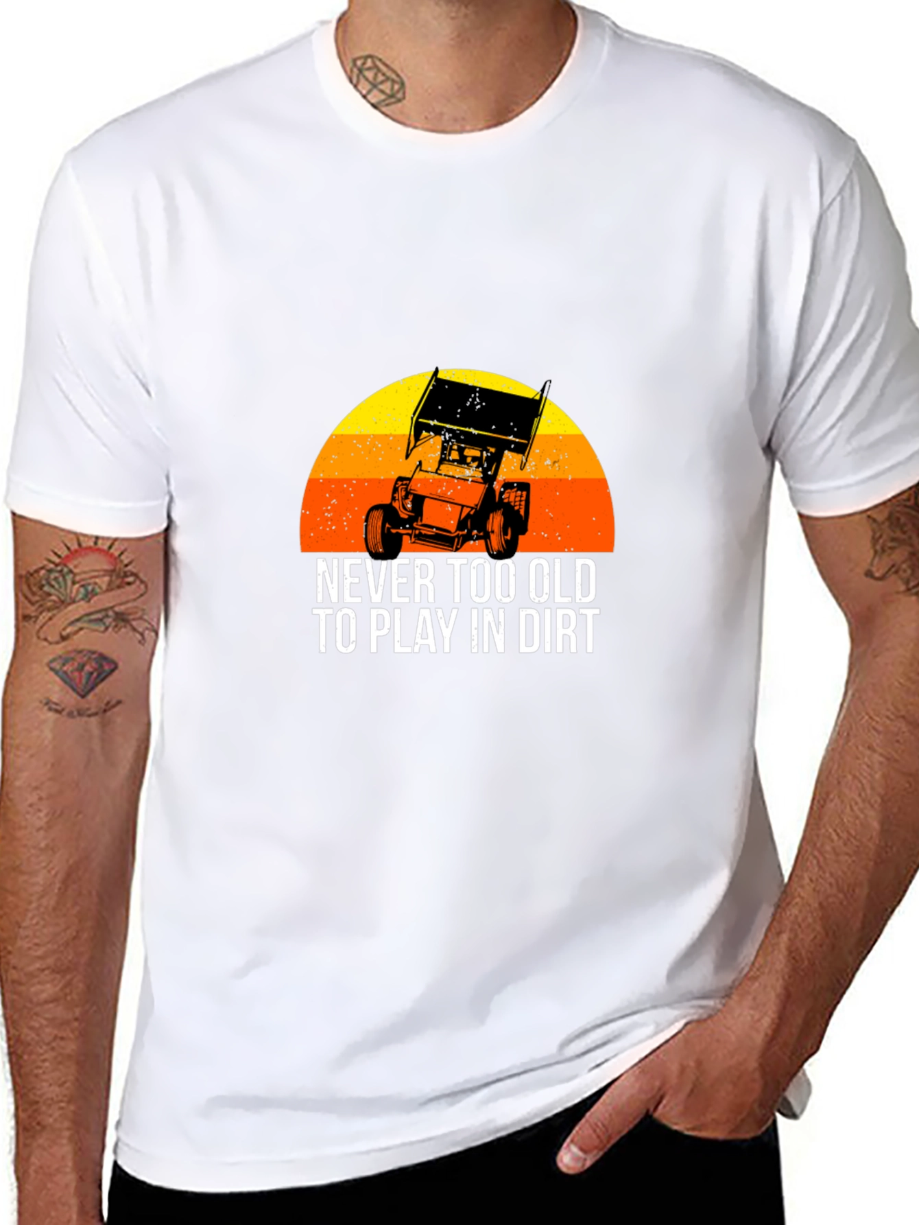 Dirt Track Racing T-Shirt - Never Too Old