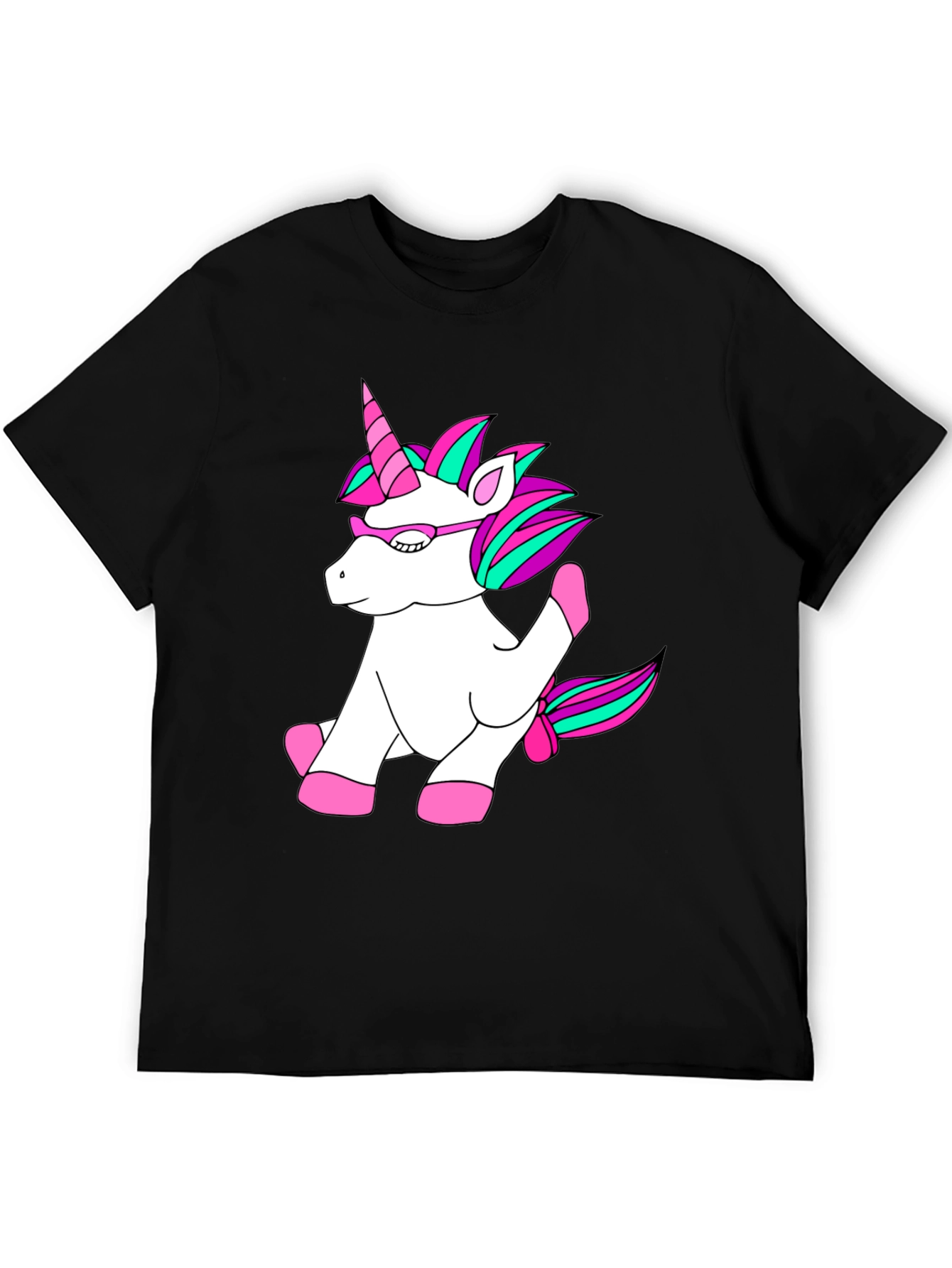 Unicorn T-Shirt - Black Cotton Blend