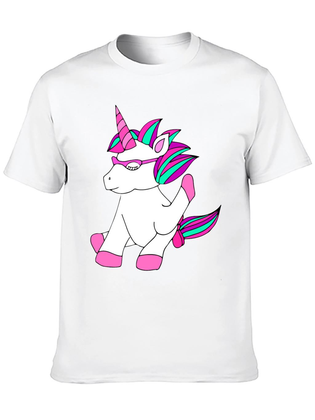 Unicorn T-Shirt - Black Cotton Blend